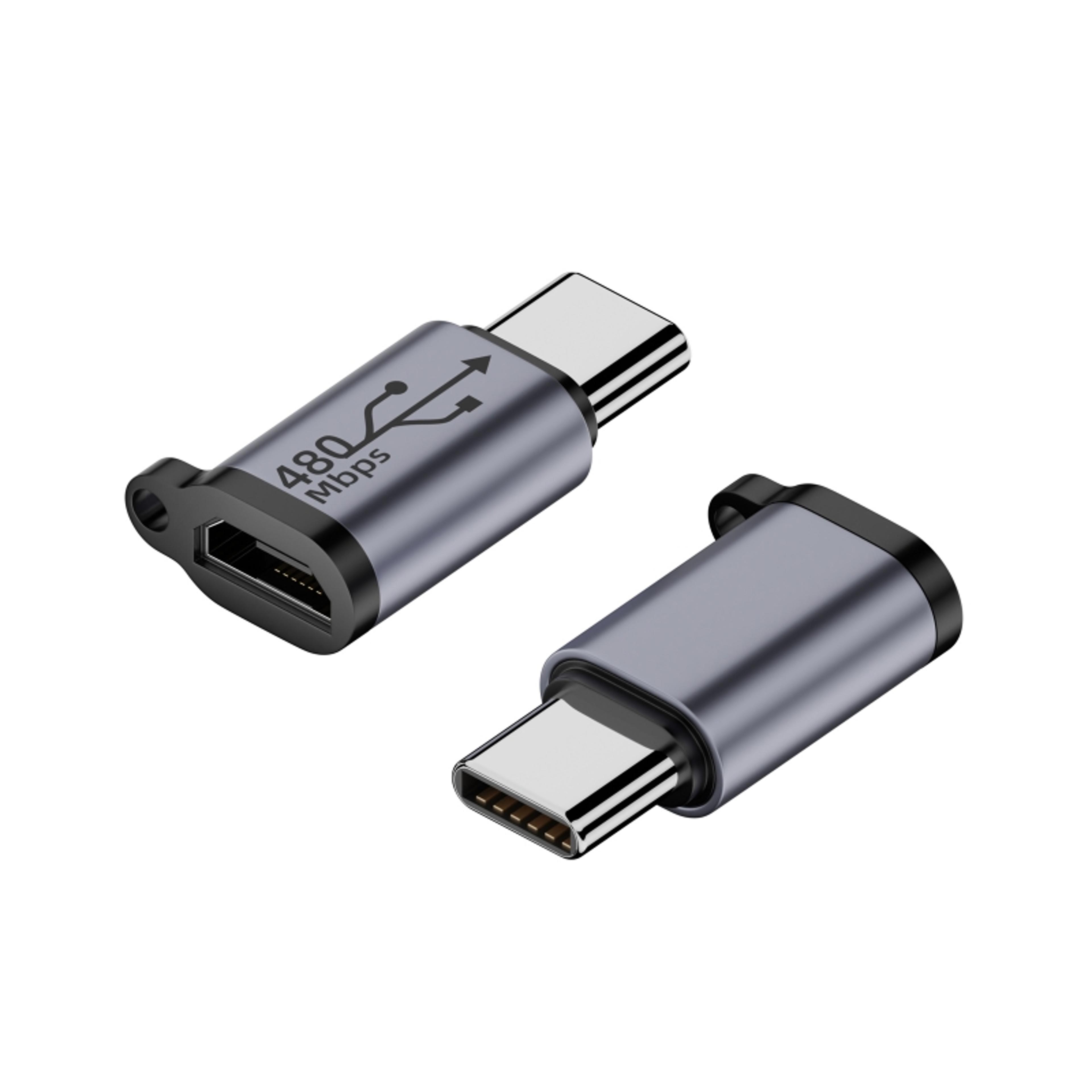 Aluminum Micro USB Adapter To Mini USB OTG Converter For Phones Tablets  Cameras 5