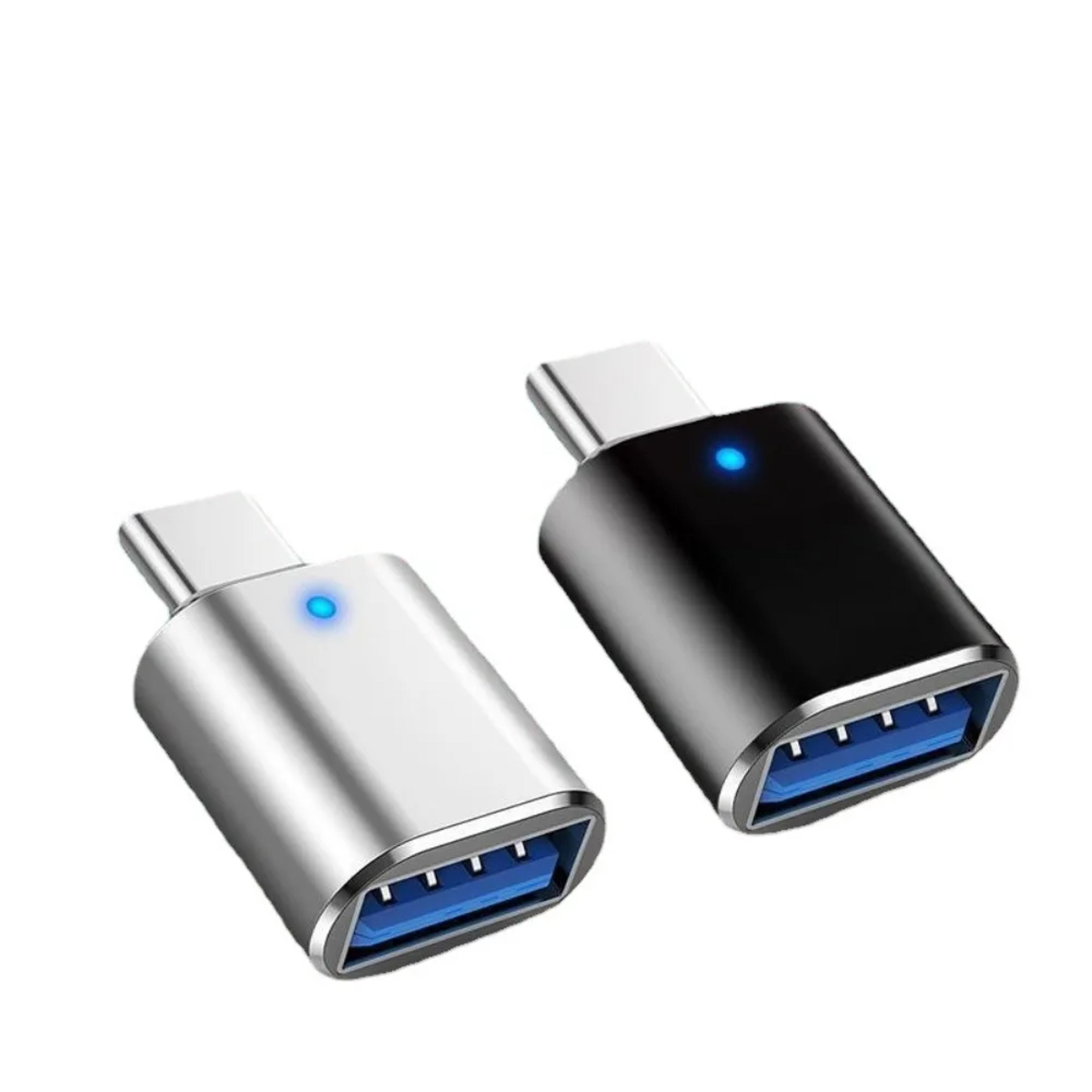 USB C To USB OTG Adapter Fast Data Transfer USB A To USB C Converter With LED Indicator 5