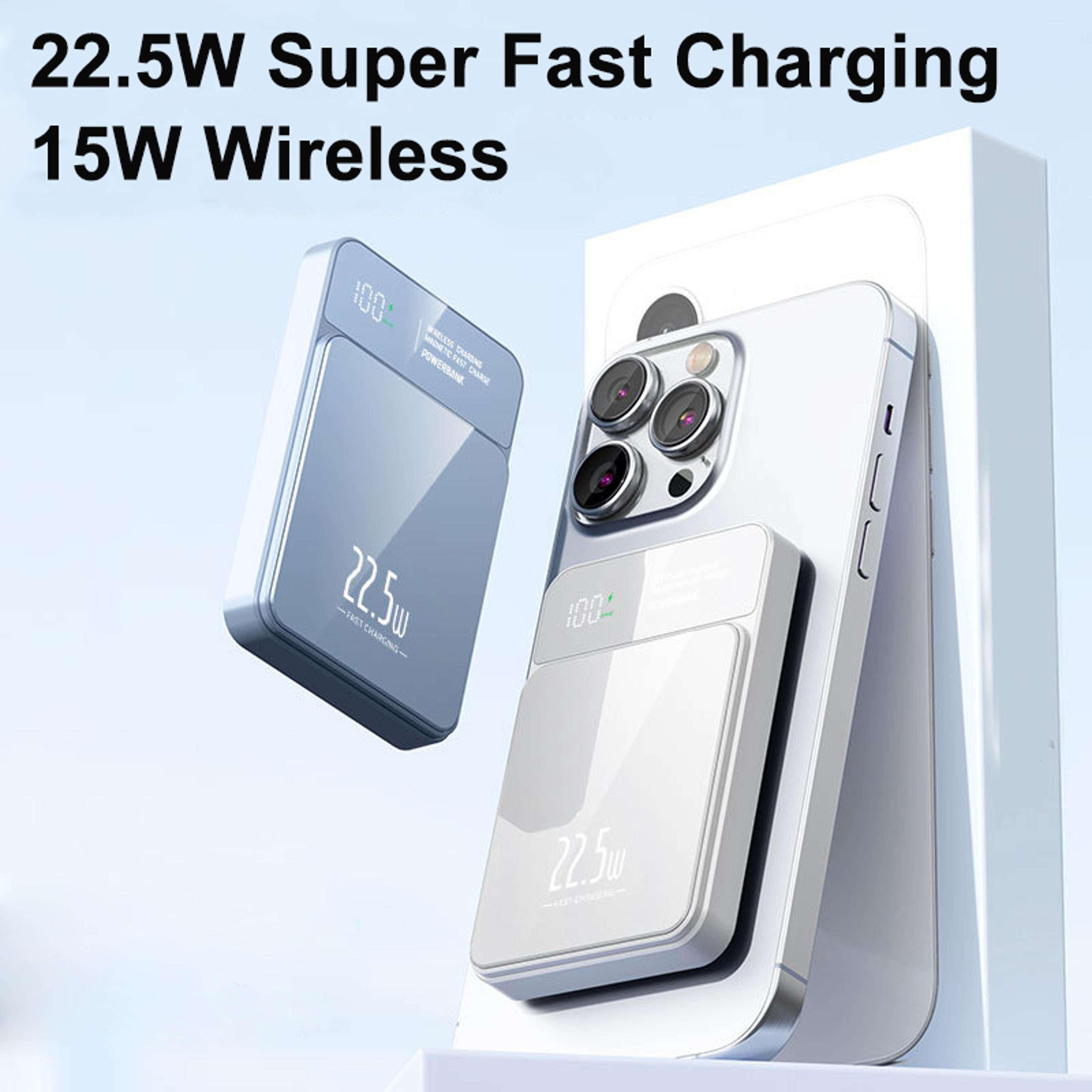 MagSafe Power Bank Wireless Magnetic Portable Charger Battery Pack For IPhone 4