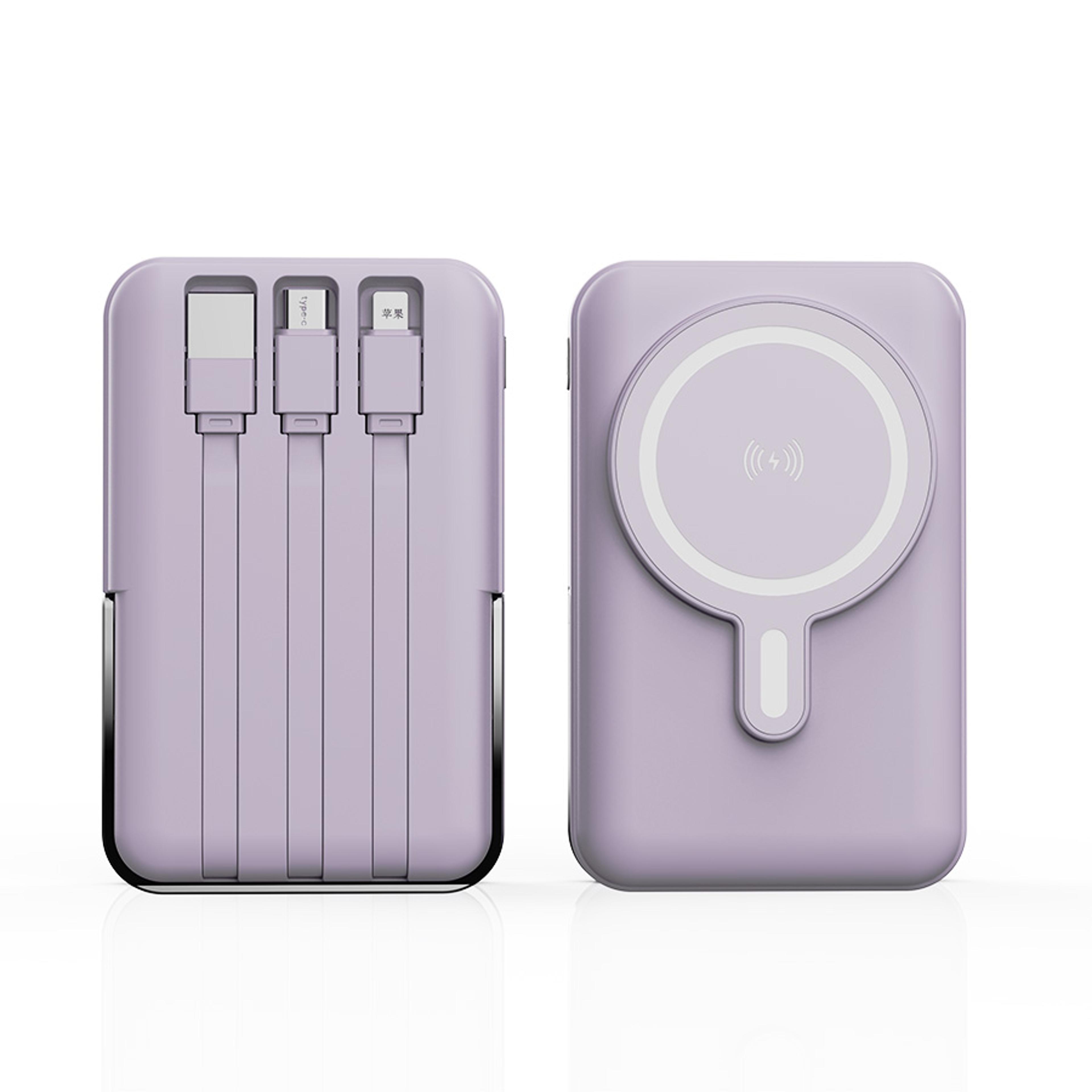 Magnetic Power Bank Fast Charging Wireless Portable Charger With Stand For IPhone 1