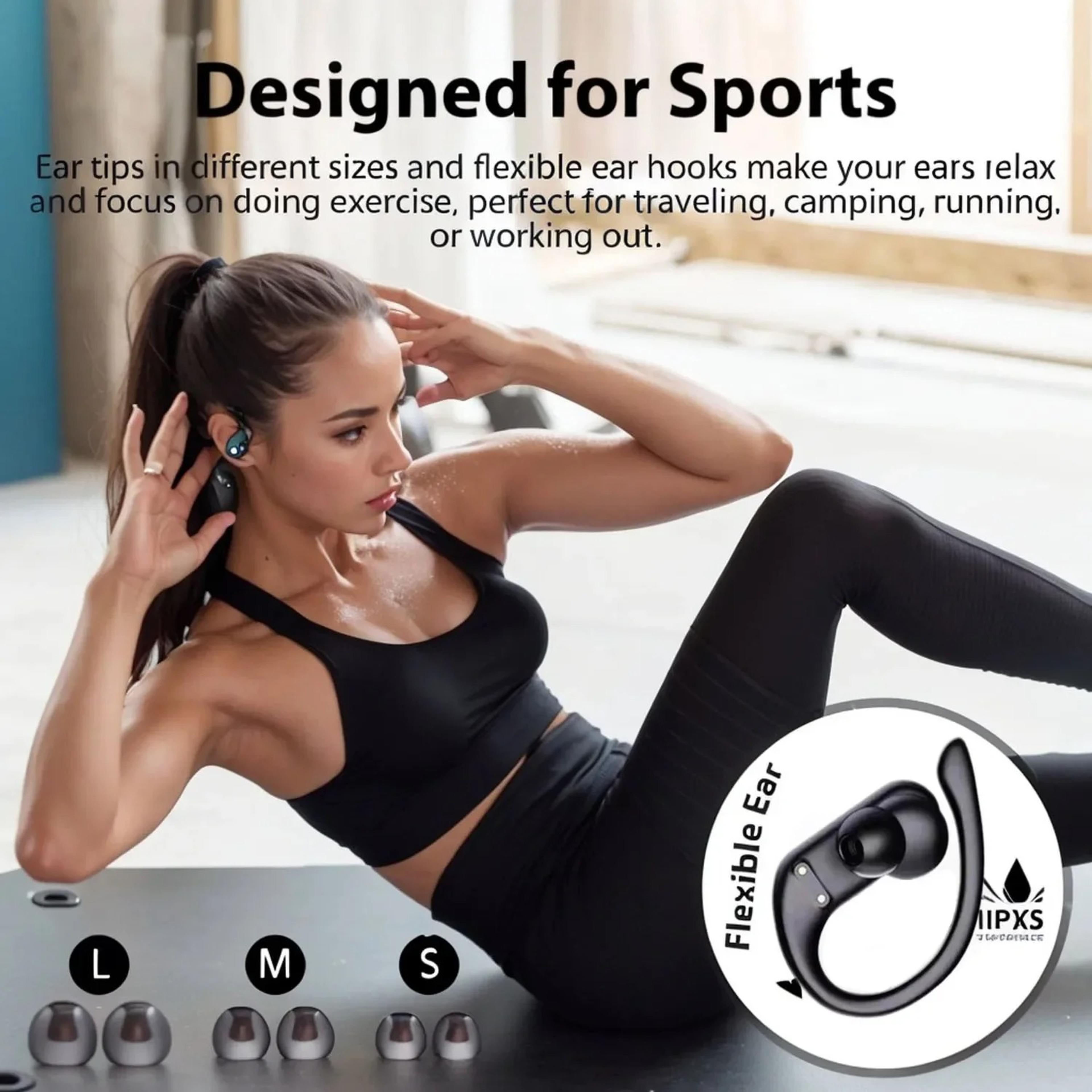 Wireless Bluetooth Earphones With Ear Hook Low Latency Stereo Sports Gaming Headphones 6