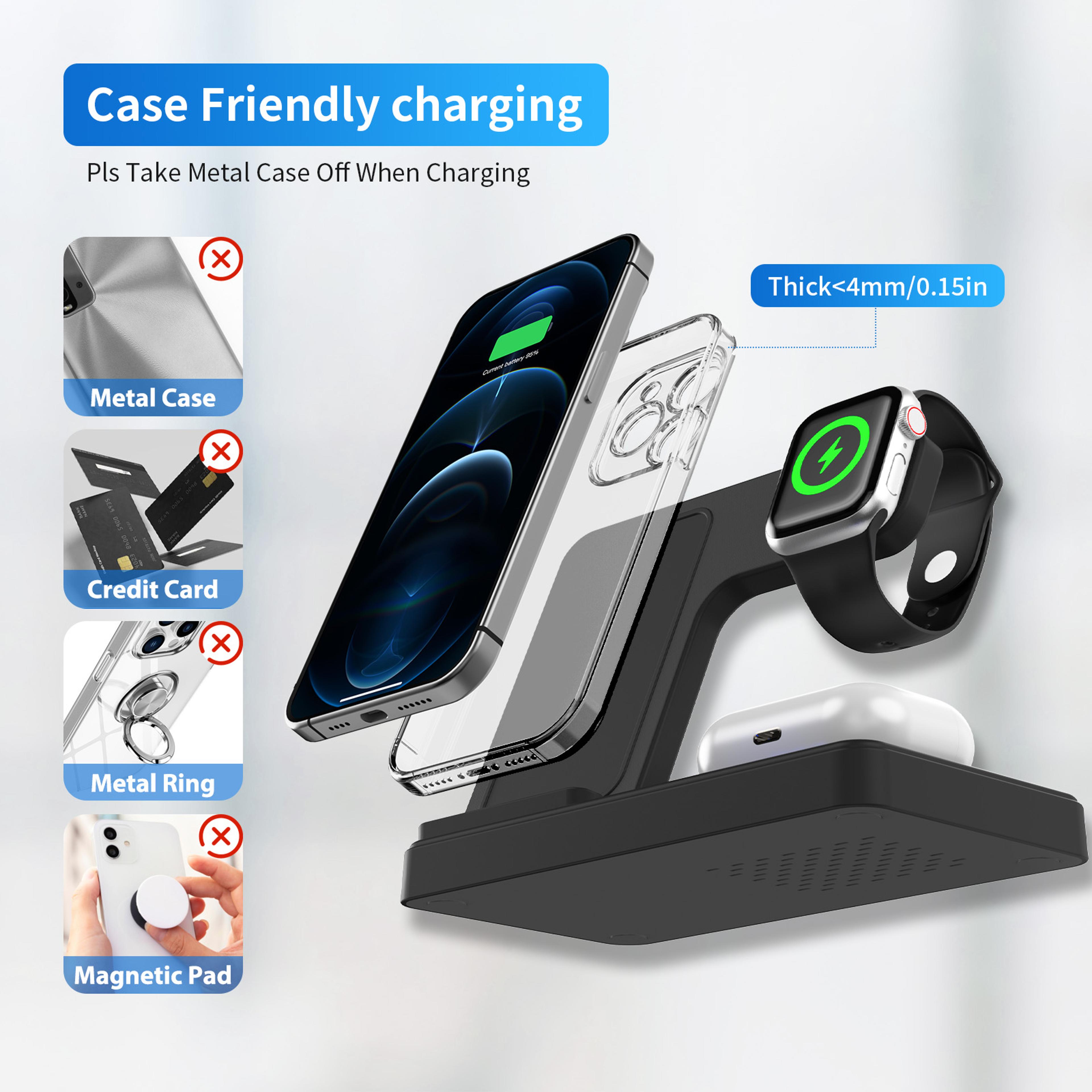 Wireless Charger Magnetic Fast Charging Station For IPhone Apple Watch And AirPods 8