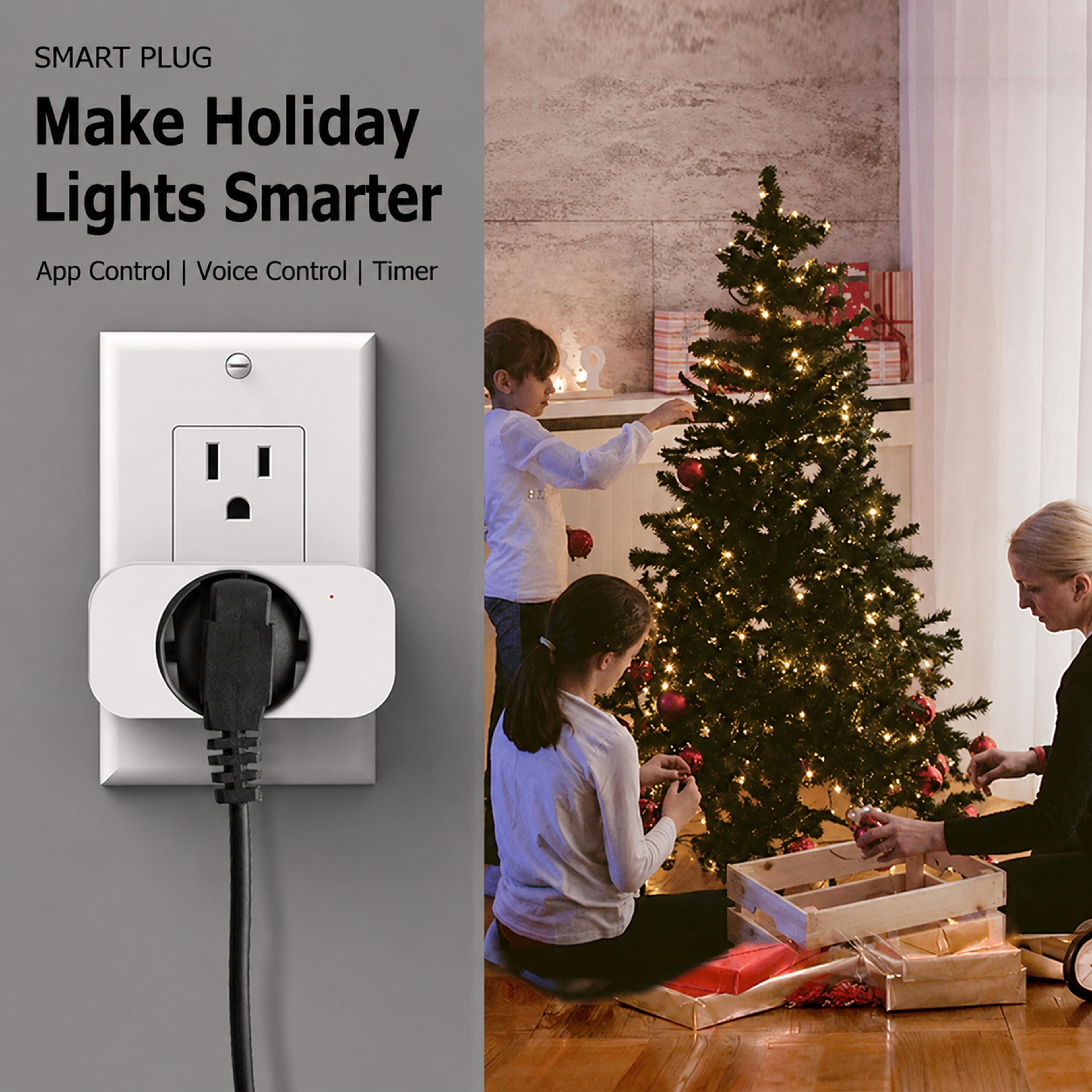 Tuya WiFi Smart Plug With Alexa And Google Home Voice Control US Smart Outlet 2