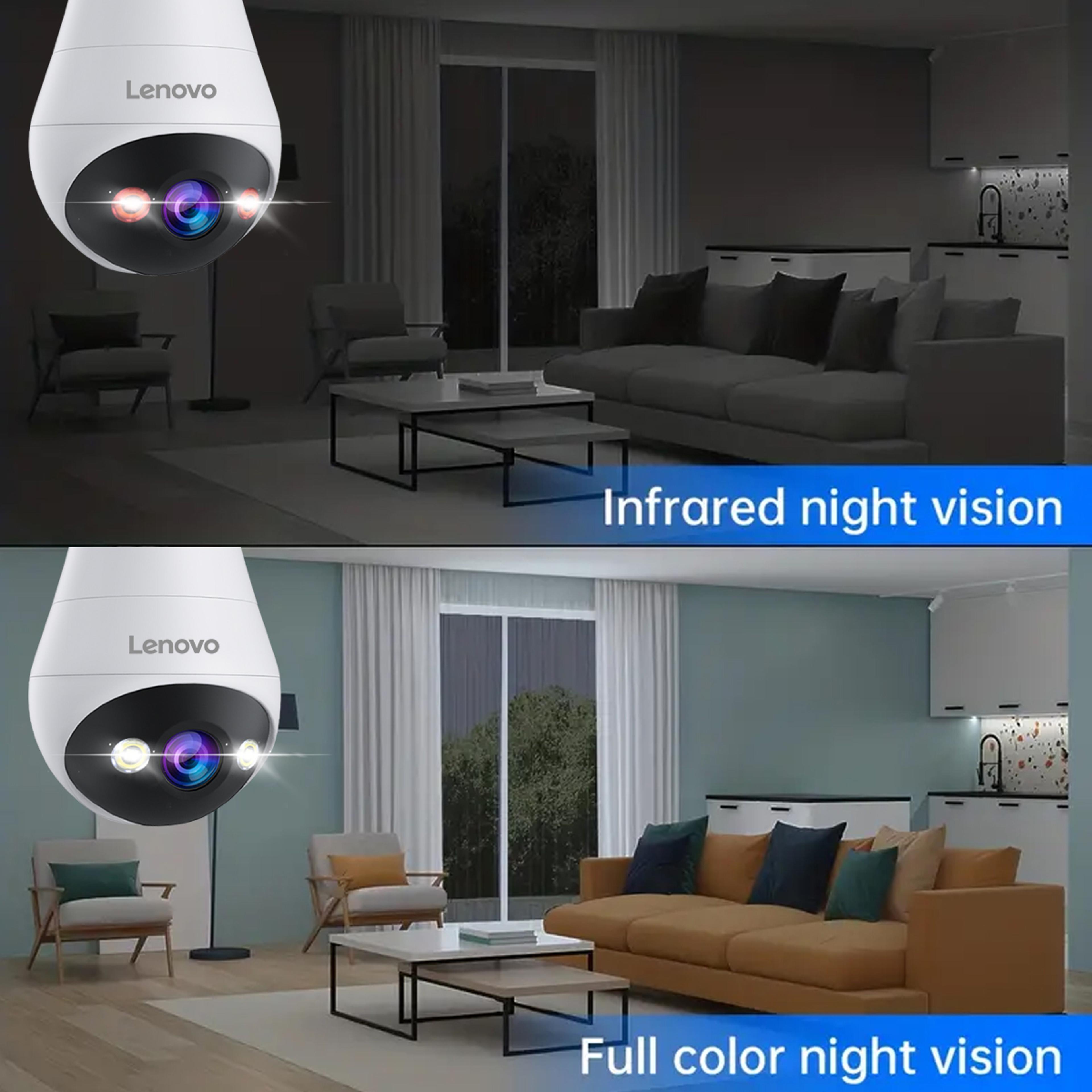 Light Bulb Security Camera WiFi Smart Wireless Home Camera With Color Night Vision 4