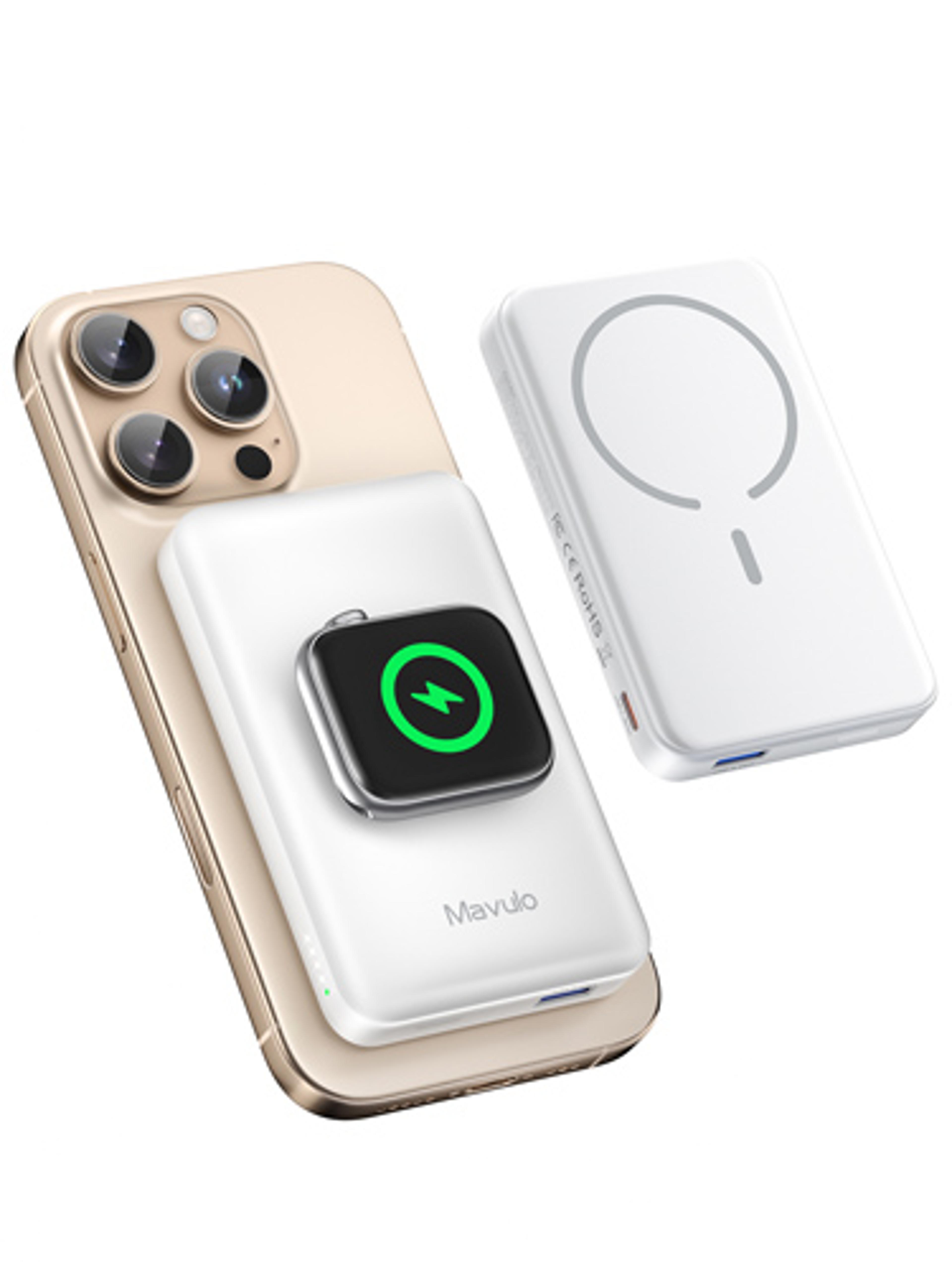 Magnetic Power Bank Wireless Portable Charger For IPhone And Apple Watch 2