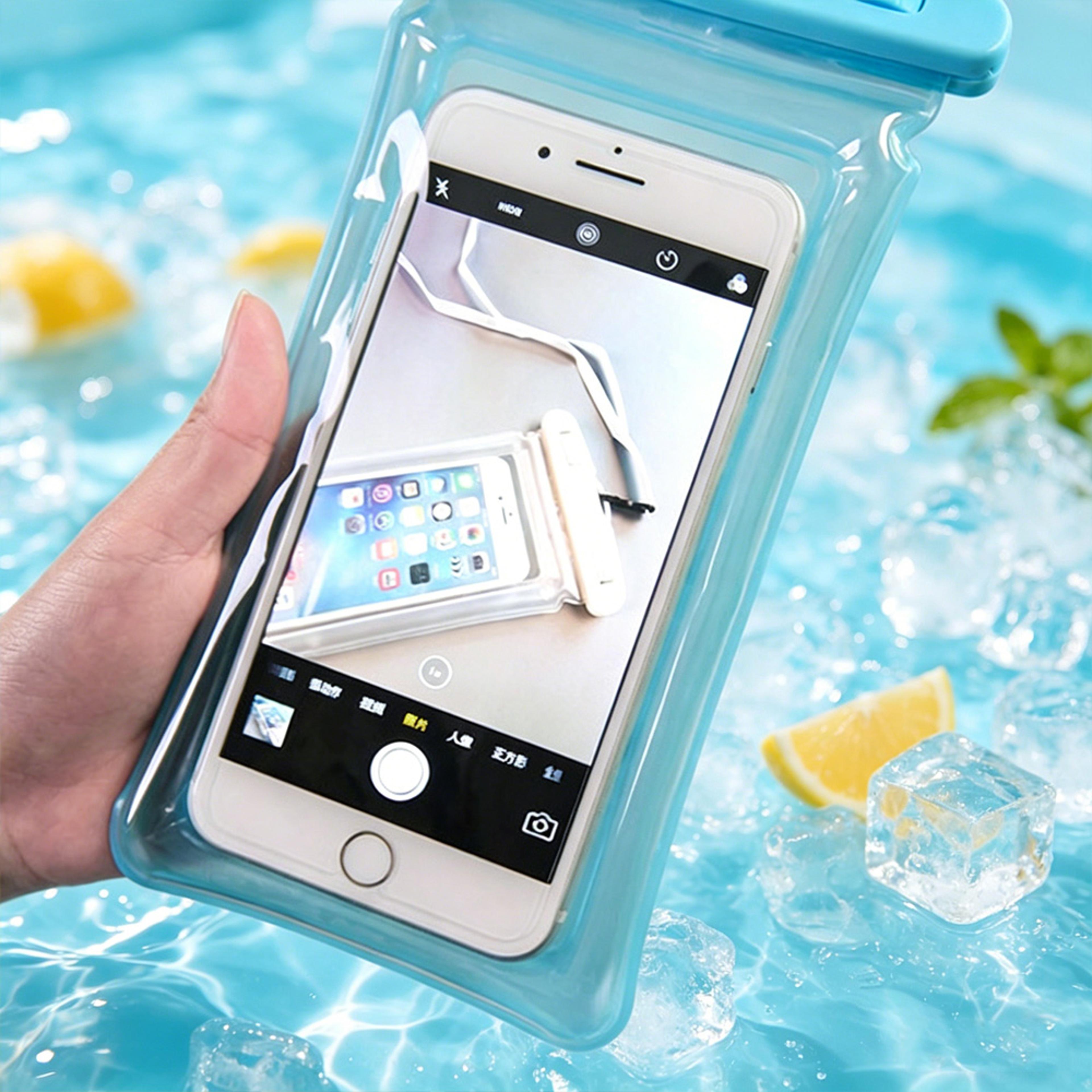 Floating Waterproof Phone Pouch With Touch Screen Airbag Float Design  Secure Lanyard For Beach And 2