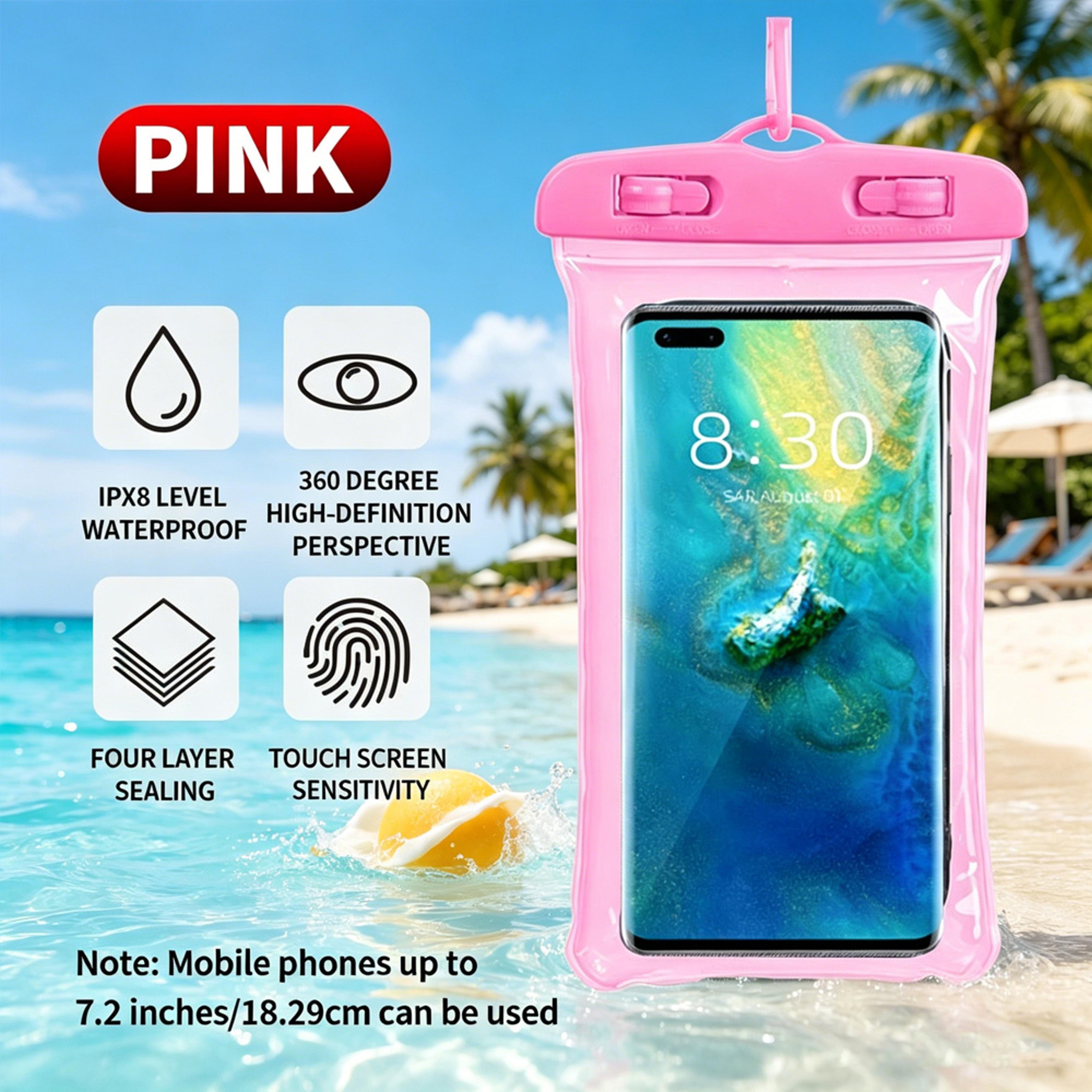 Floating Waterproof Phone Pouch With Touch Screen Airbag Float Design  Secure Lanyard For Beach And 4
