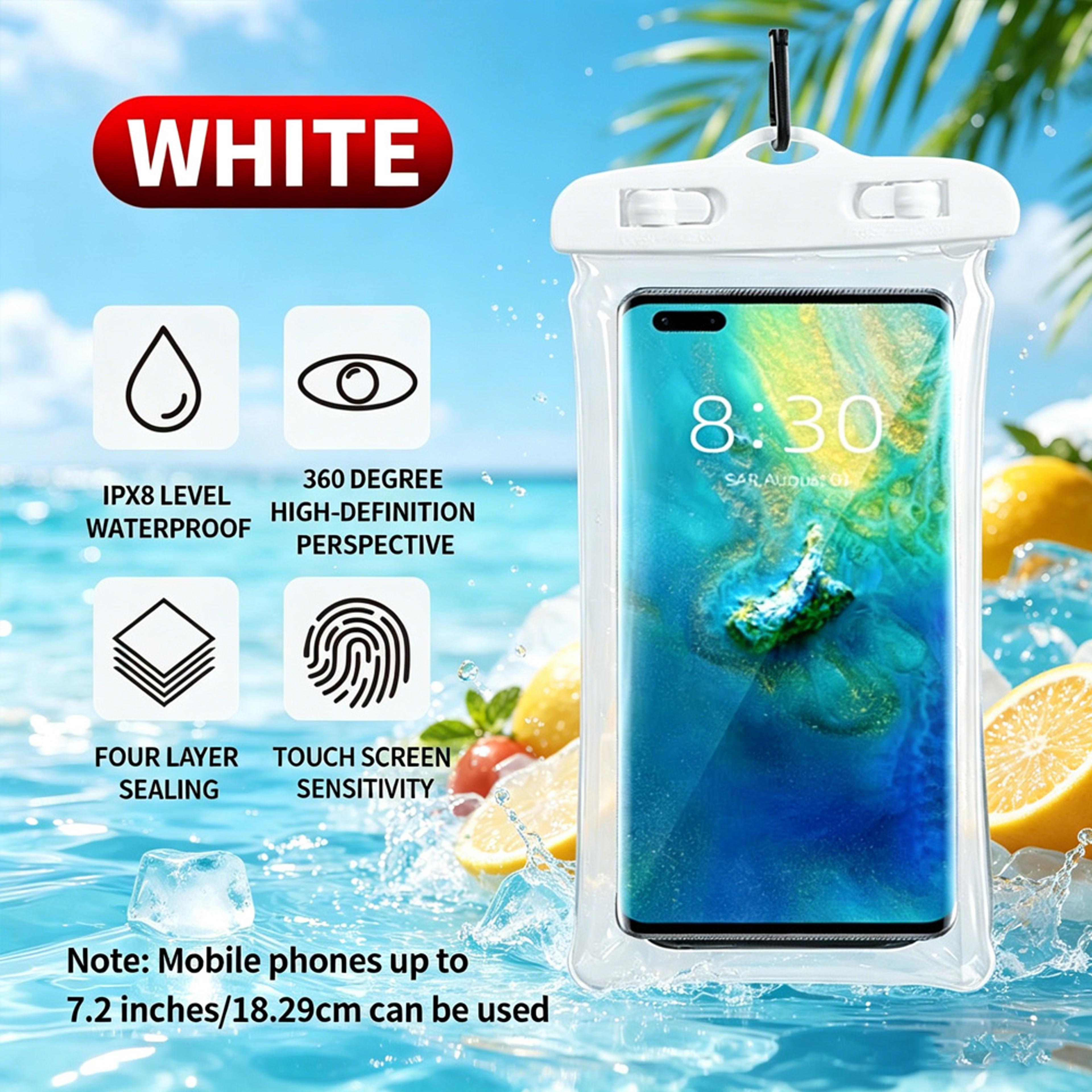Floating Waterproof Phone Pouch With Touch Screen Airbag Float Design  Secure Lanyard For Beach And 6