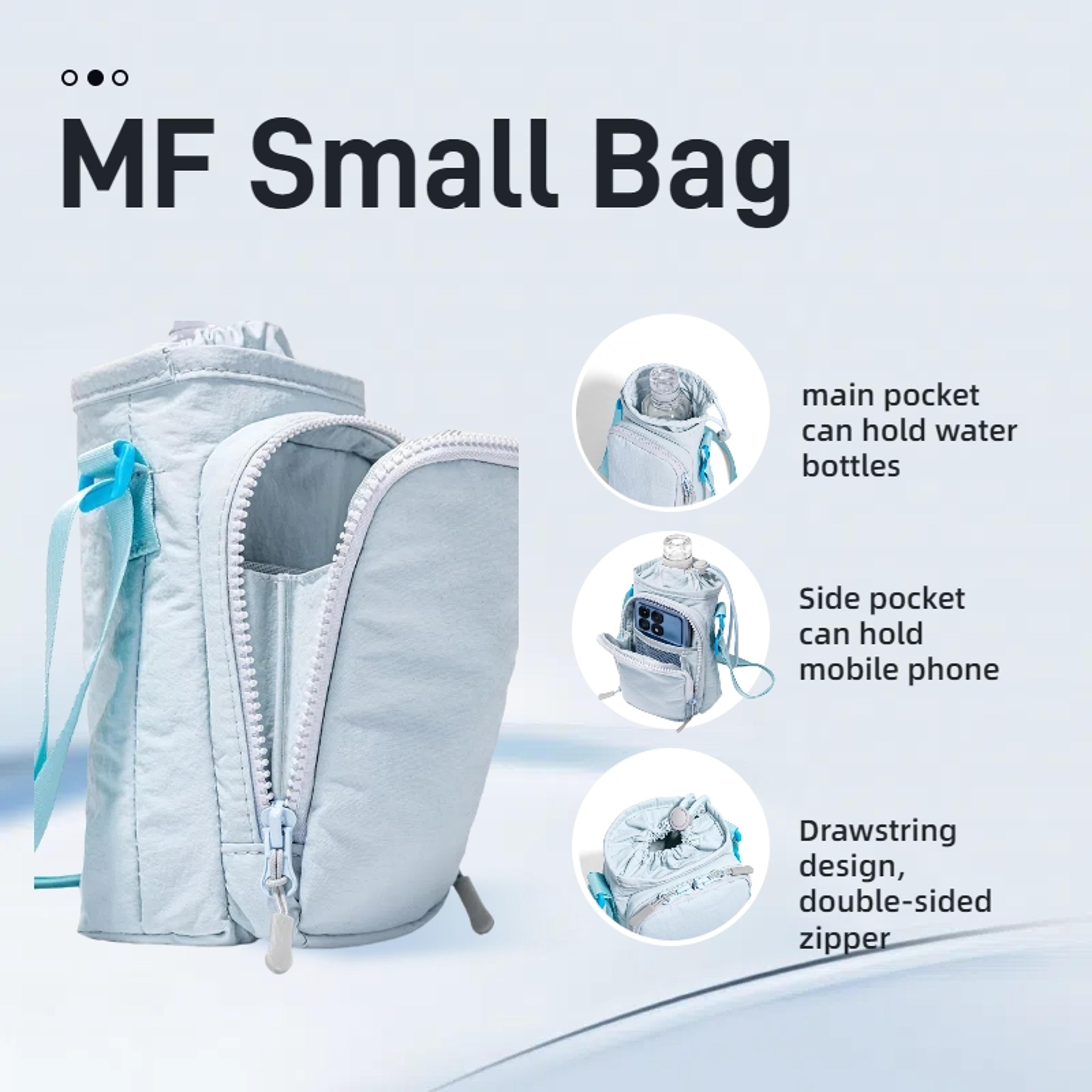 Water Bottle Carrier Bag With Phone Pocket And Adjustable Strap For Outdoor Hiking 2
