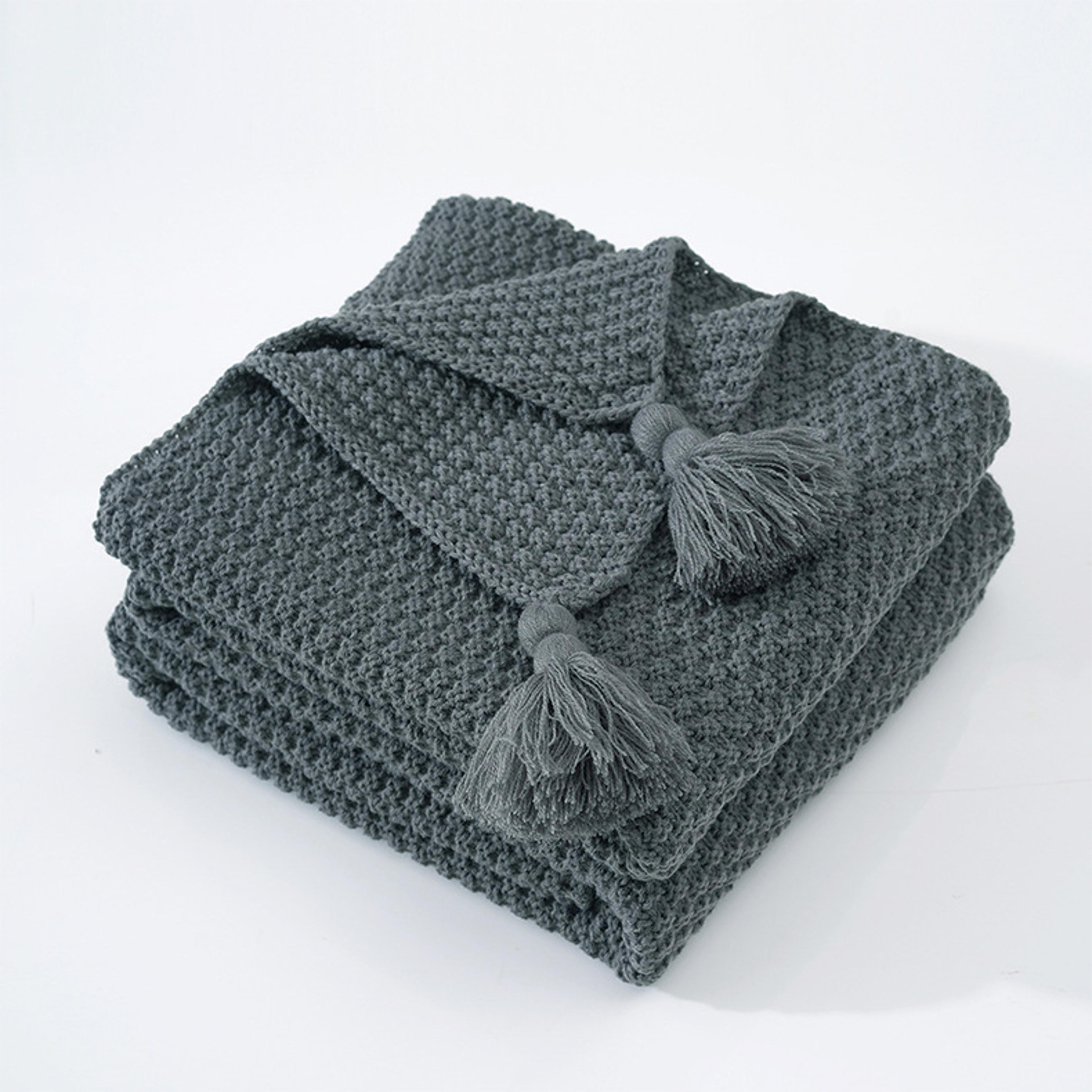 Cozy Knitted Throw Blanket Nordic Soft Plaid Sofa Blanket For Bed Couch  Office Nap 4