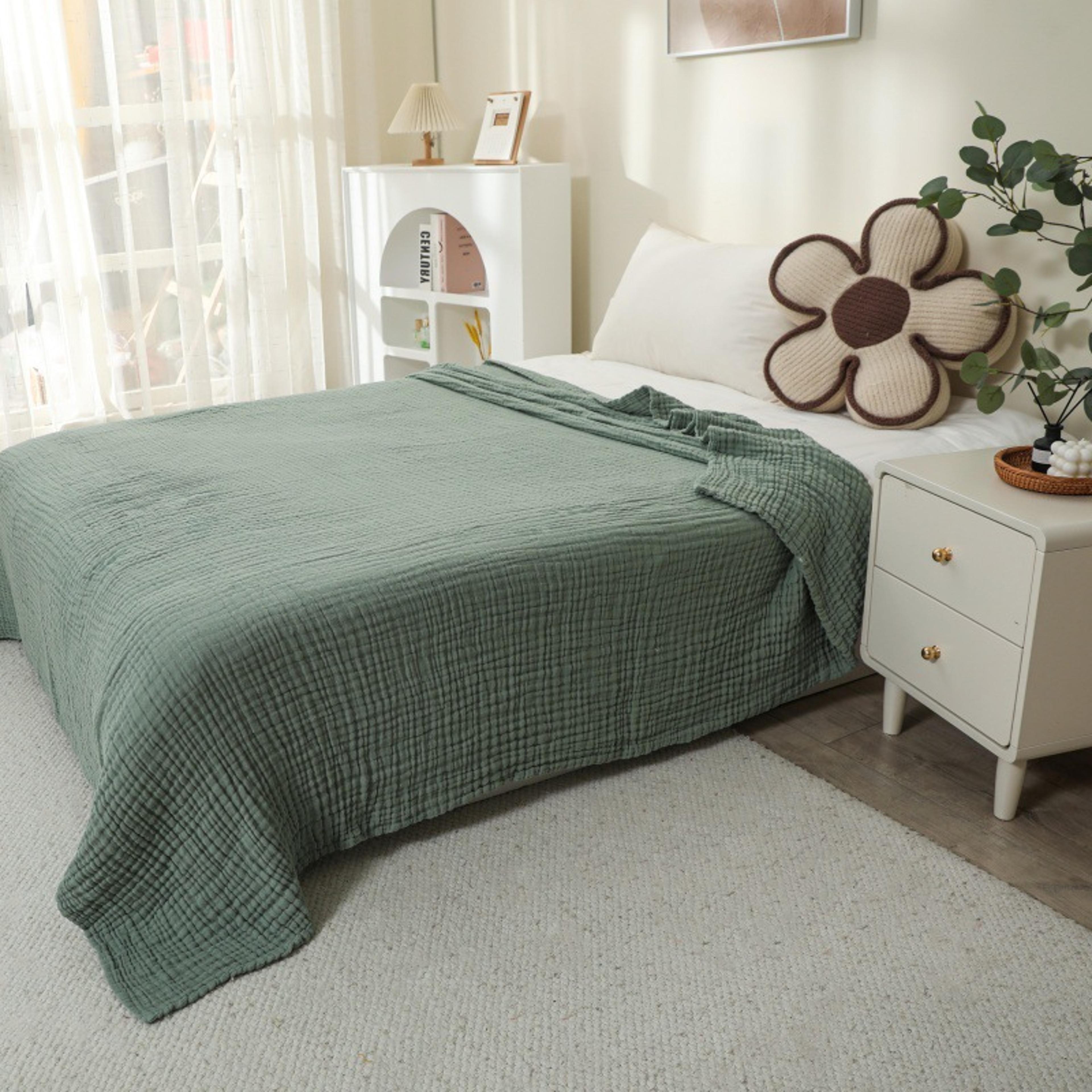 Muslin Baby Blanket Soft Cotton Gauze Summer Quilt  Multi Purpose Bedding 5