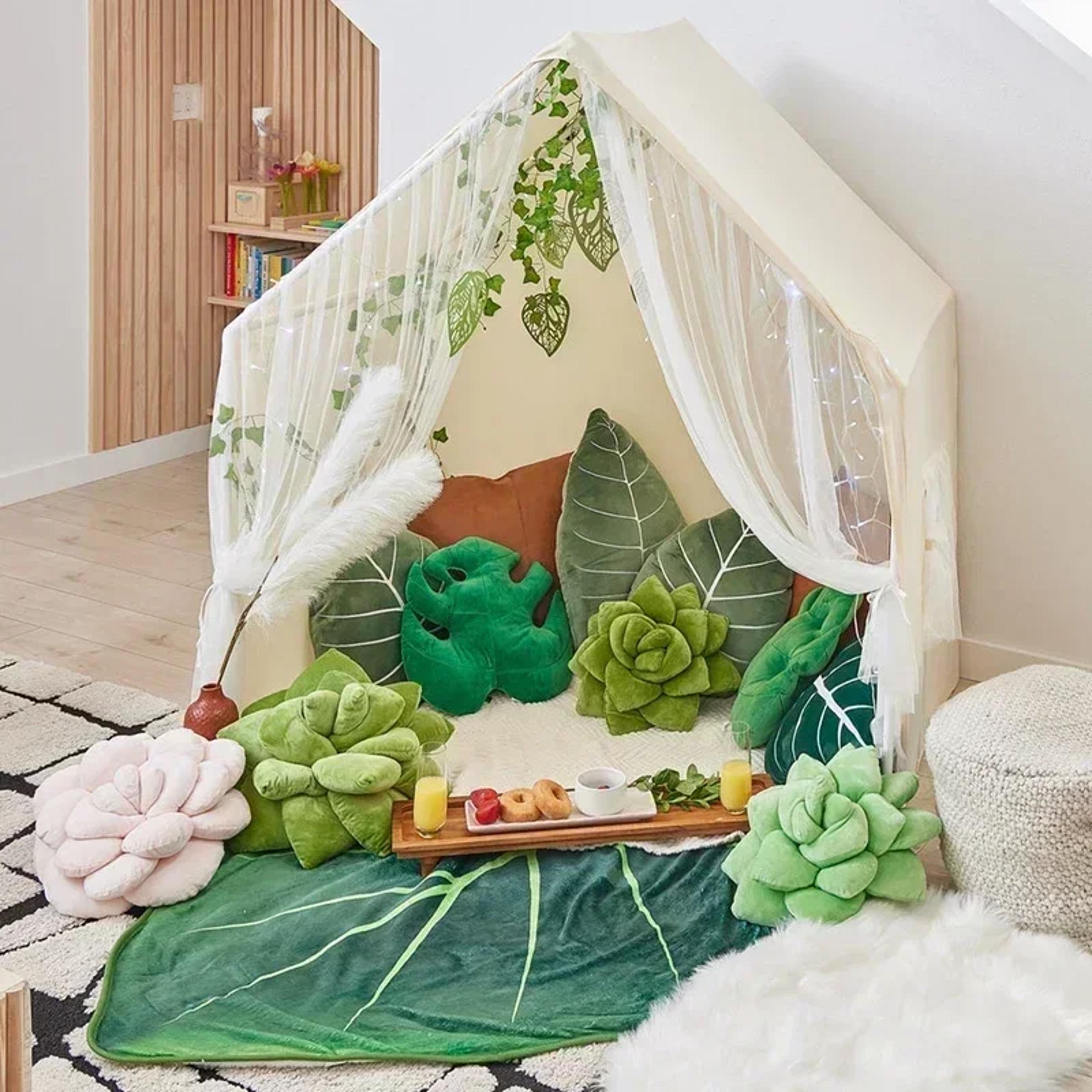 Super Soft Leaf Blanket Cozy Giant Plant Blanket Throw For Bed Sofa  Nature Inspired Home Decor 2