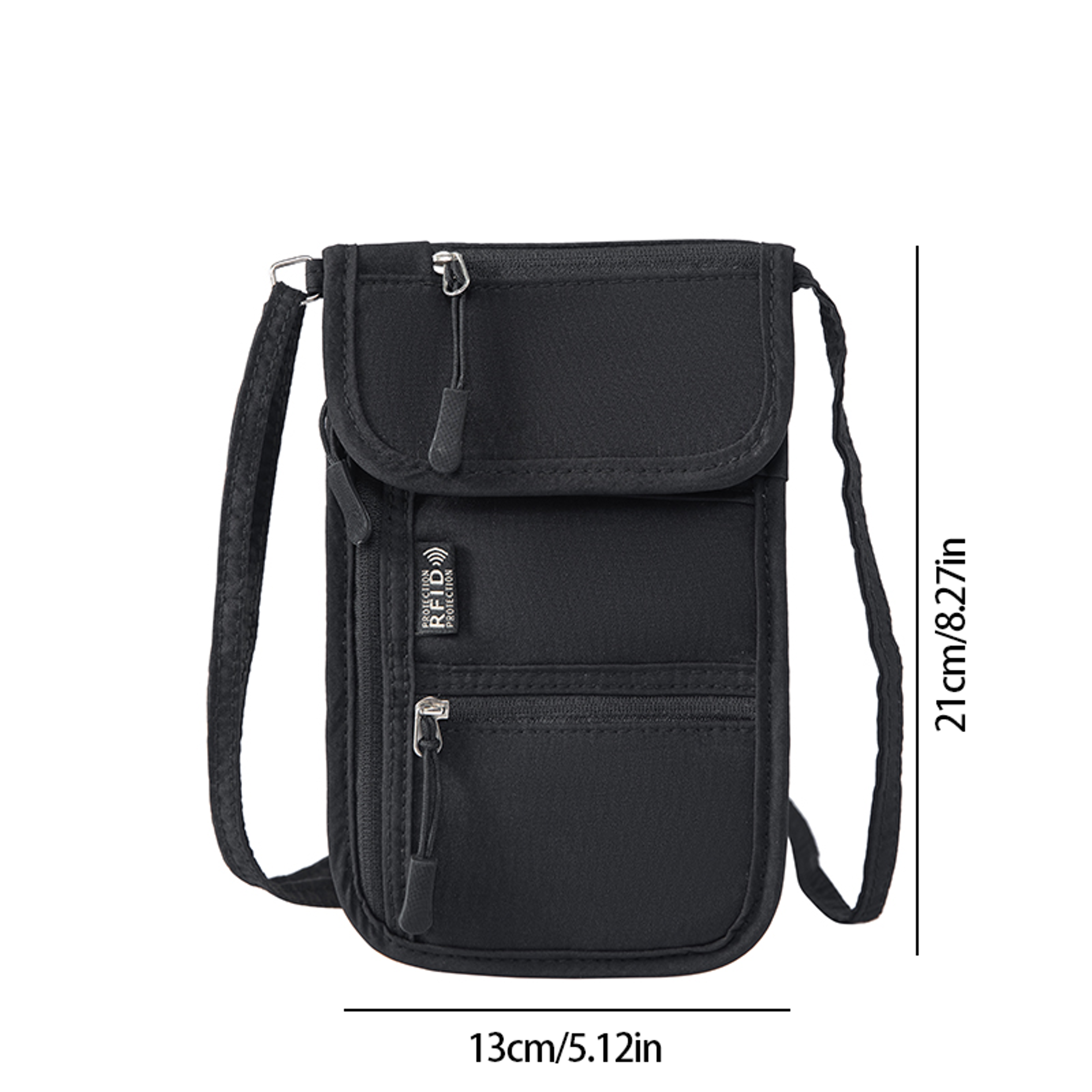 blocking travel neck wallet and hidden passport holder