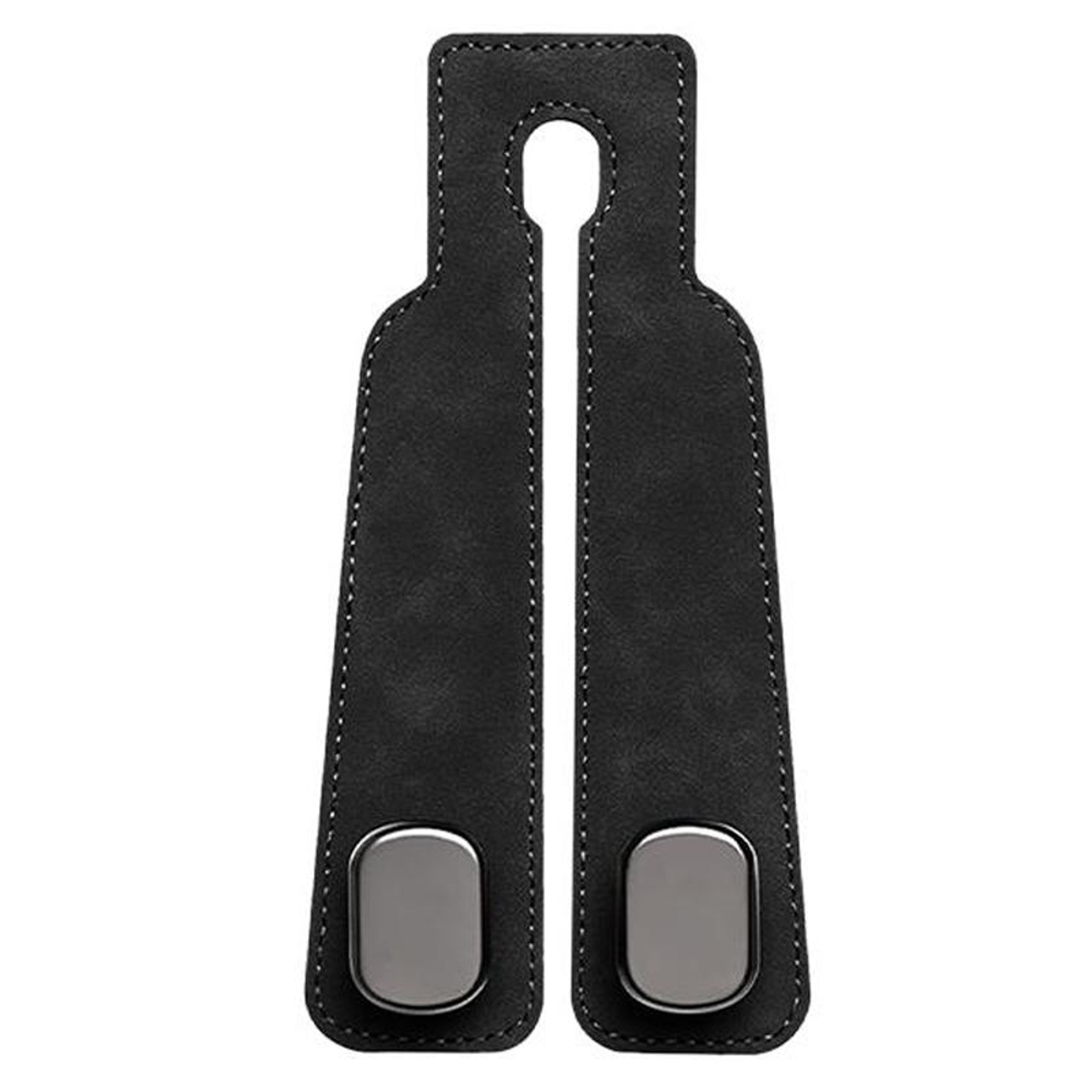 multifunctional car seat headrest hooks with phone holder in black