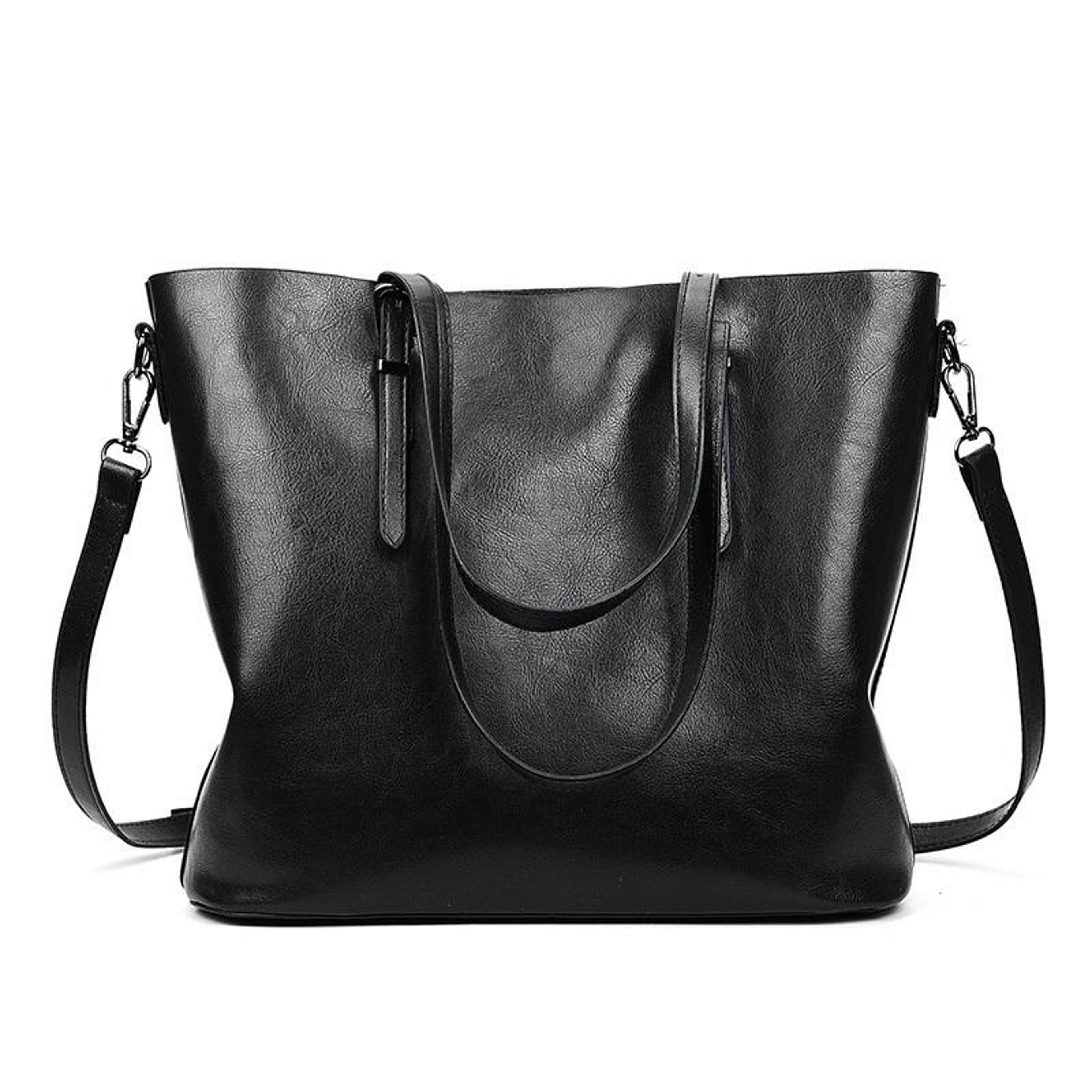 casual pu leather shoulder bag for women with crossbody and handheld carrying options