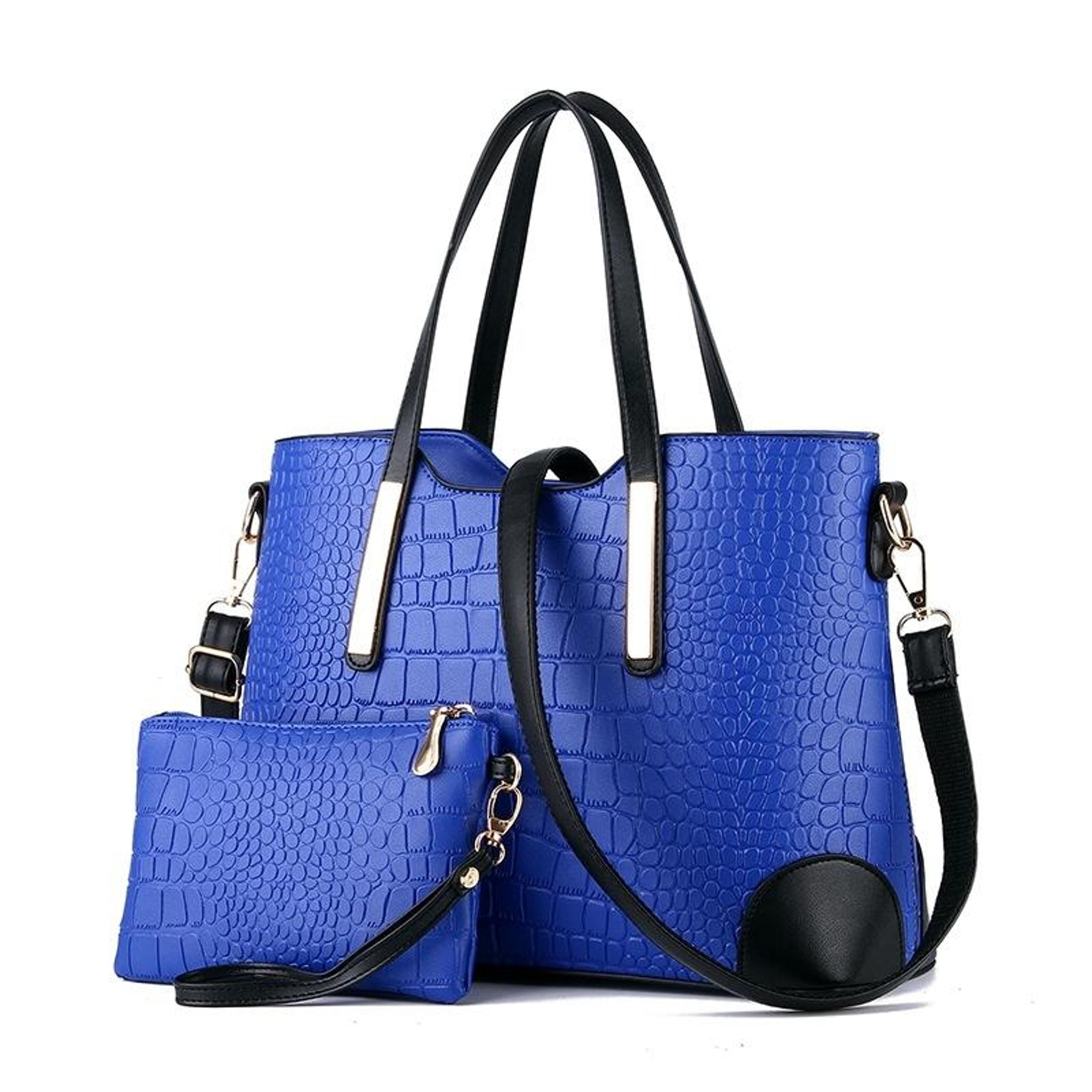 womens crocodile pattern messenger bag and shoulder handbag