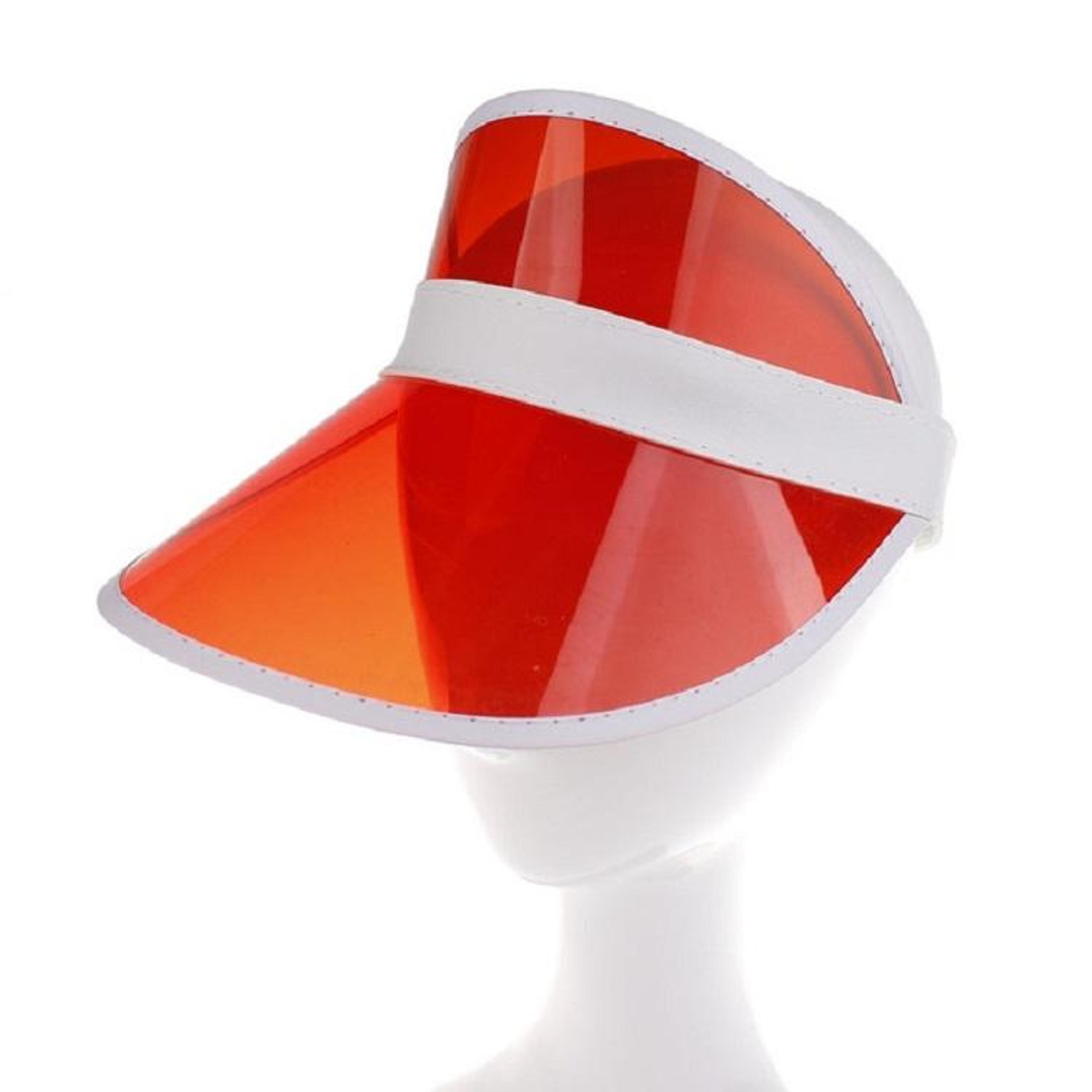 transparent pvc sun visor hat for adults and children