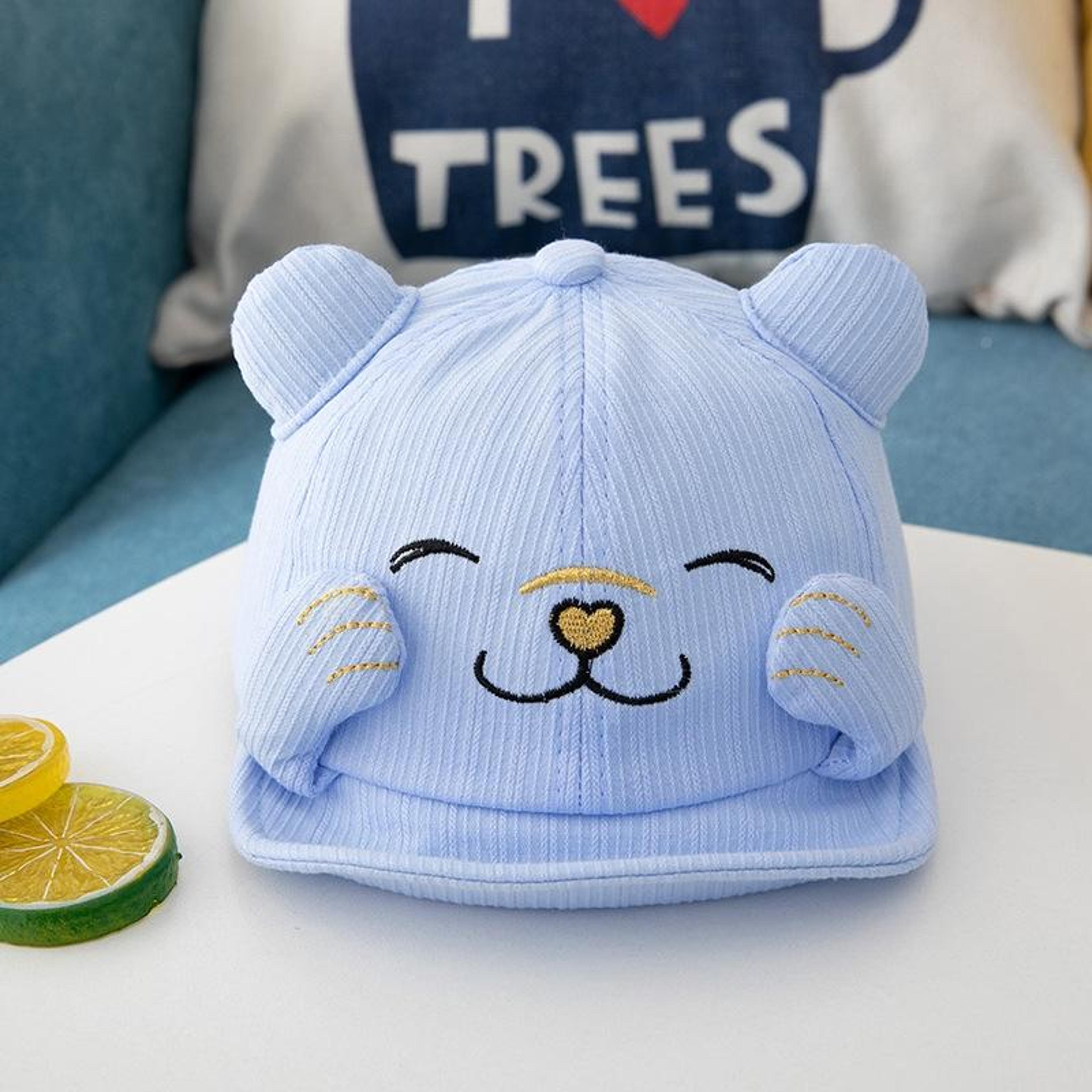 baby cotton cat embroidery hat