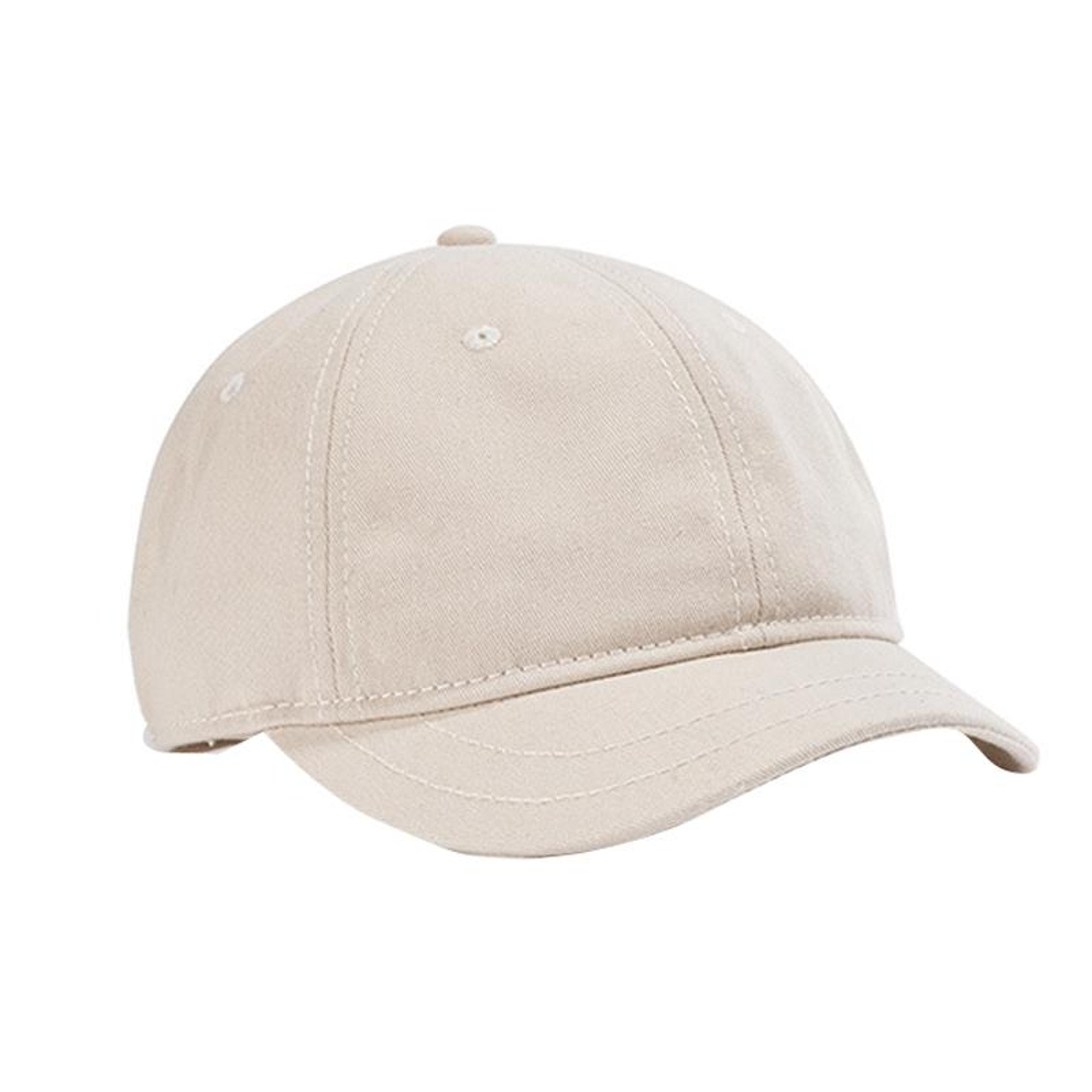 retro short brim cotton baseball cap for men and women