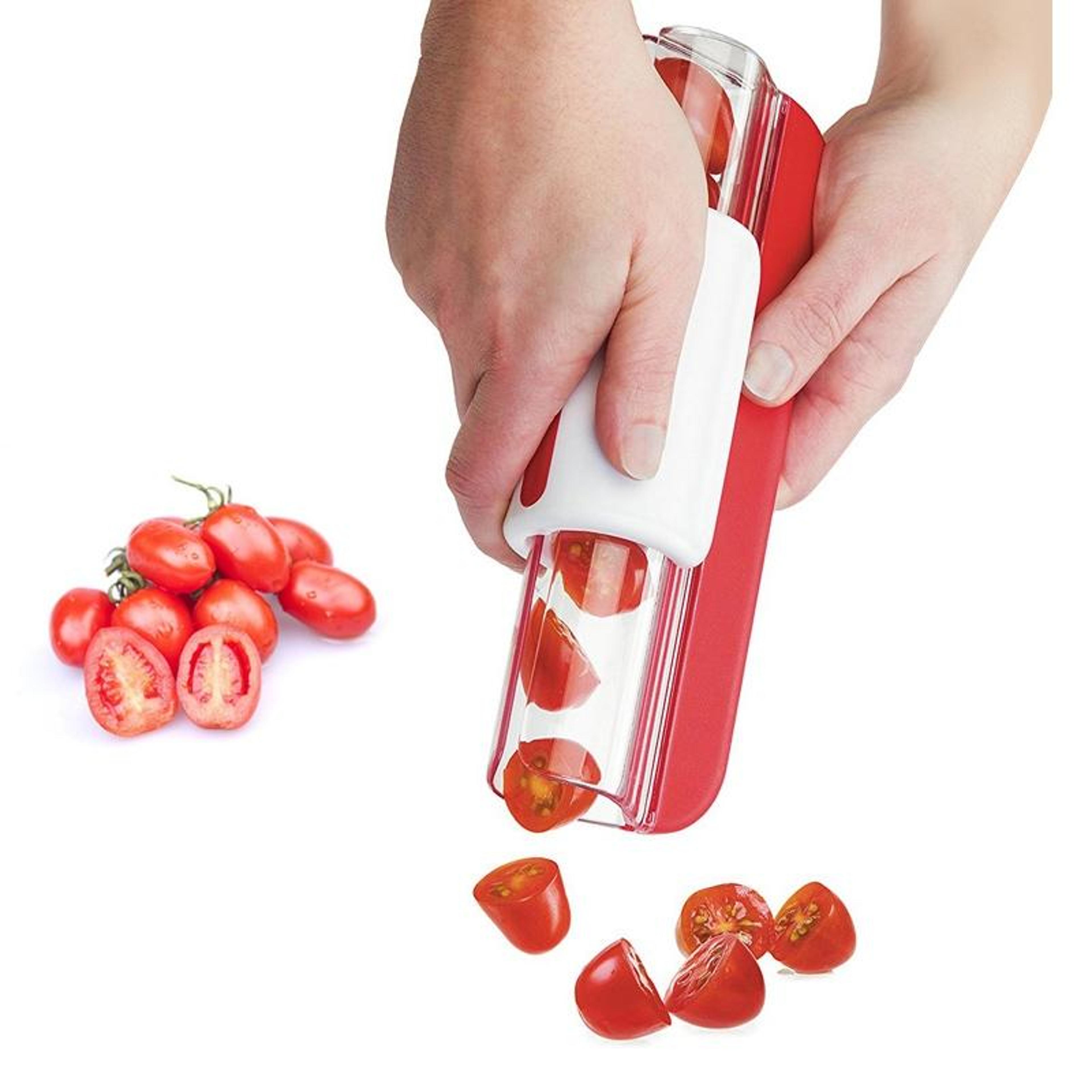 cherry tomato slicer and small fruit cutter for kitchen salads