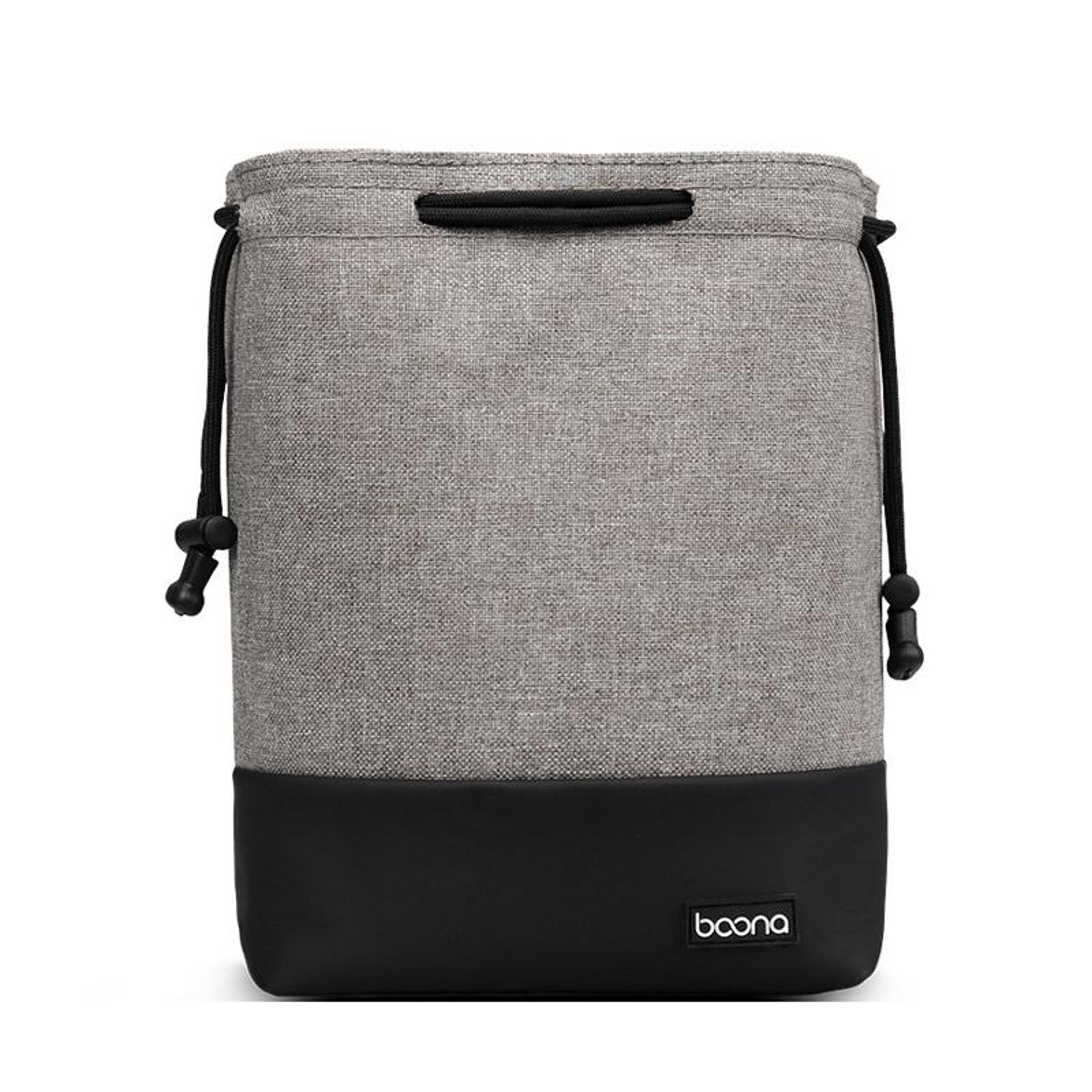 waterproof camera bag with soft lining and drawstring closure