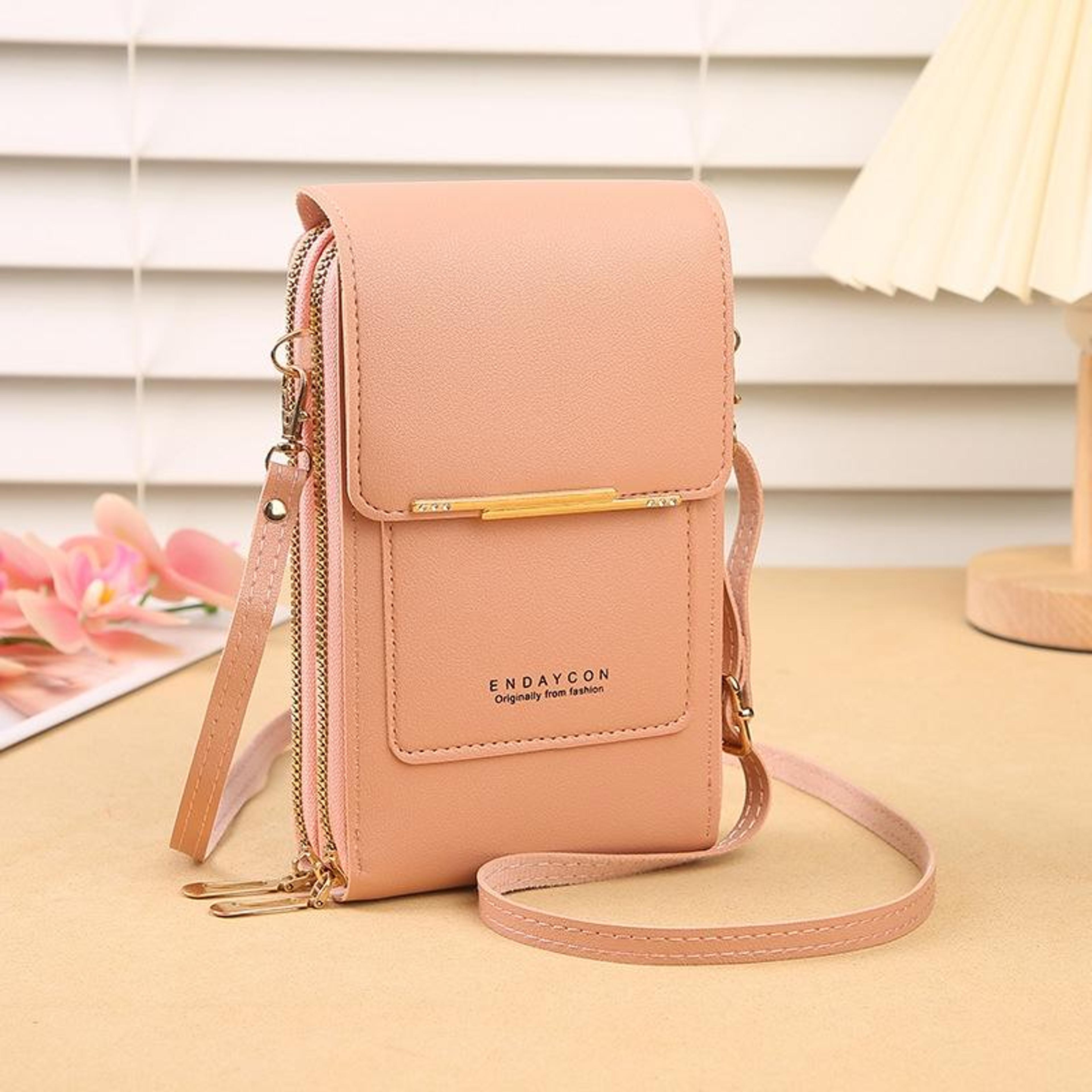 touch screen crossbody phone bag with zipper coin purse