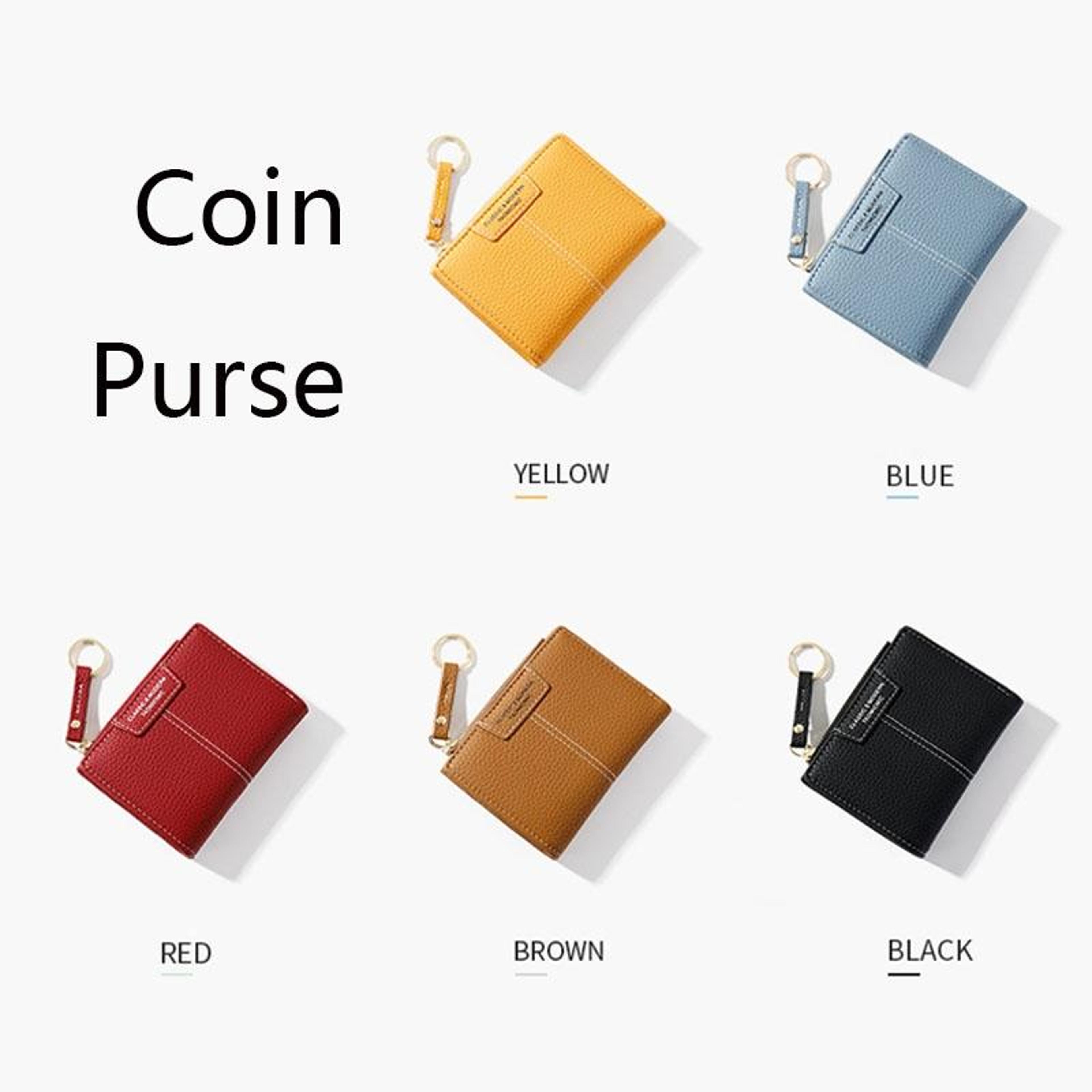 Multi Card Keychain Coin Purse And Compact Womens Wallet 1