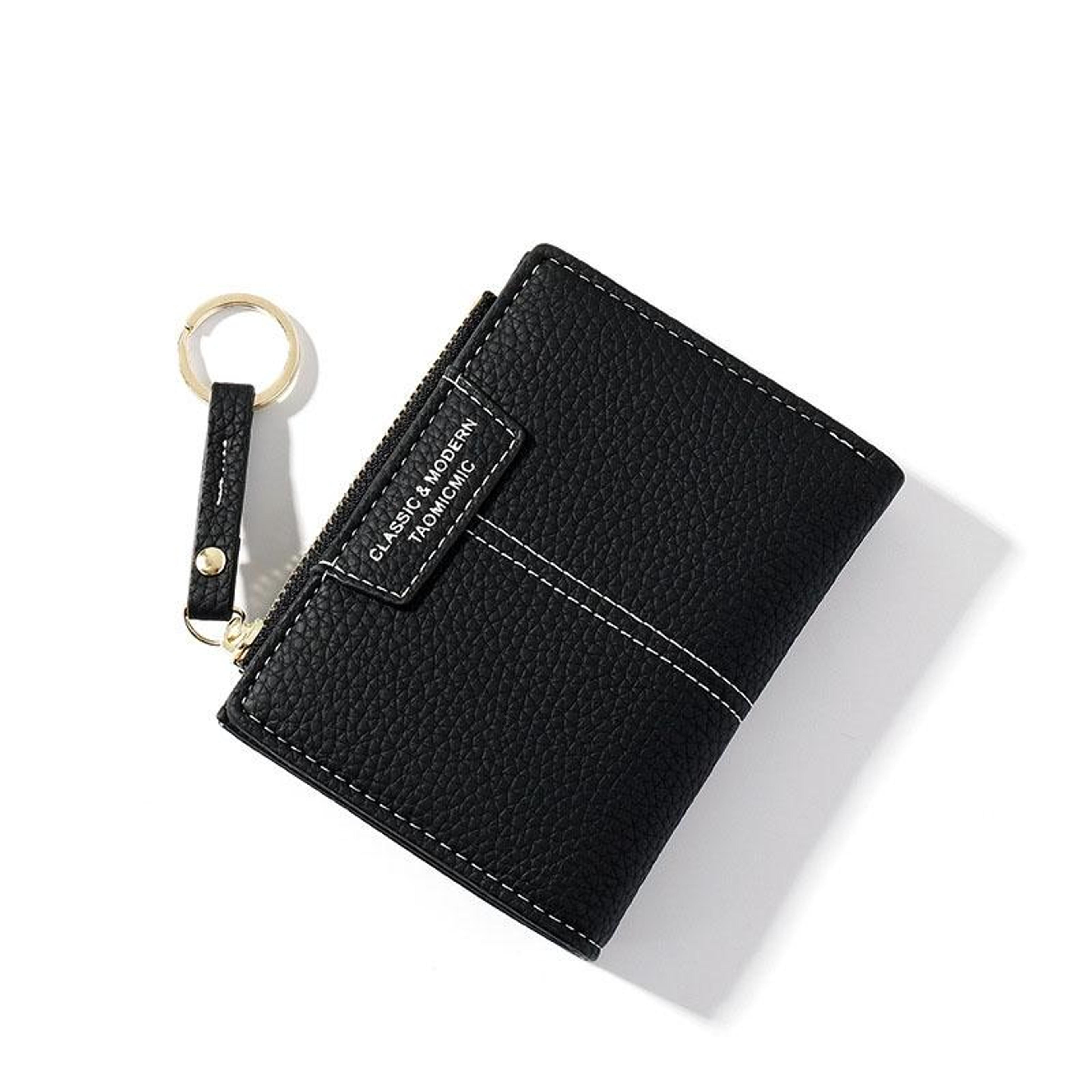 Multi Card Keychain Coin Purse And Compact Womens Wallet 9