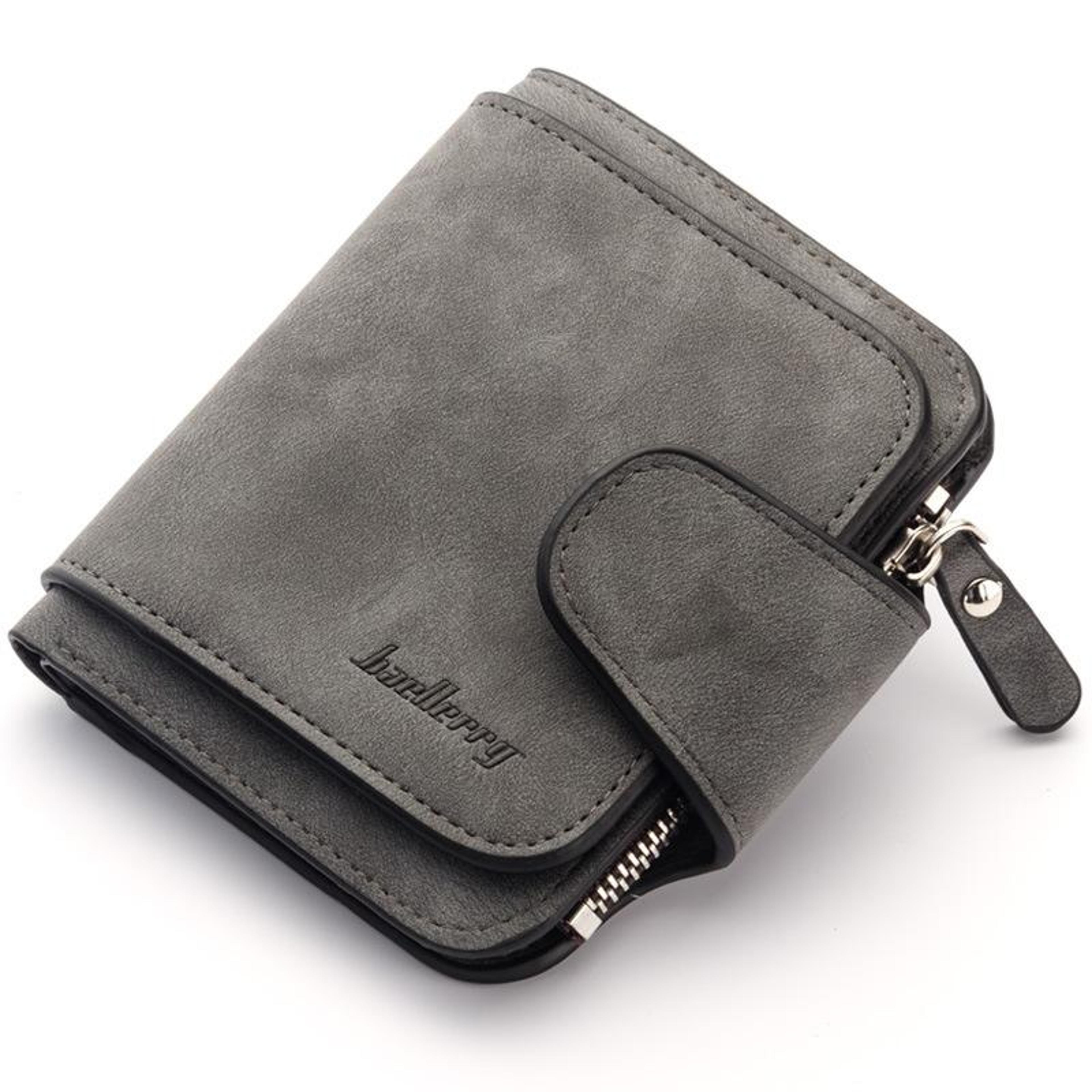 small pu leather coin purse for women with zipper and buckle closure
