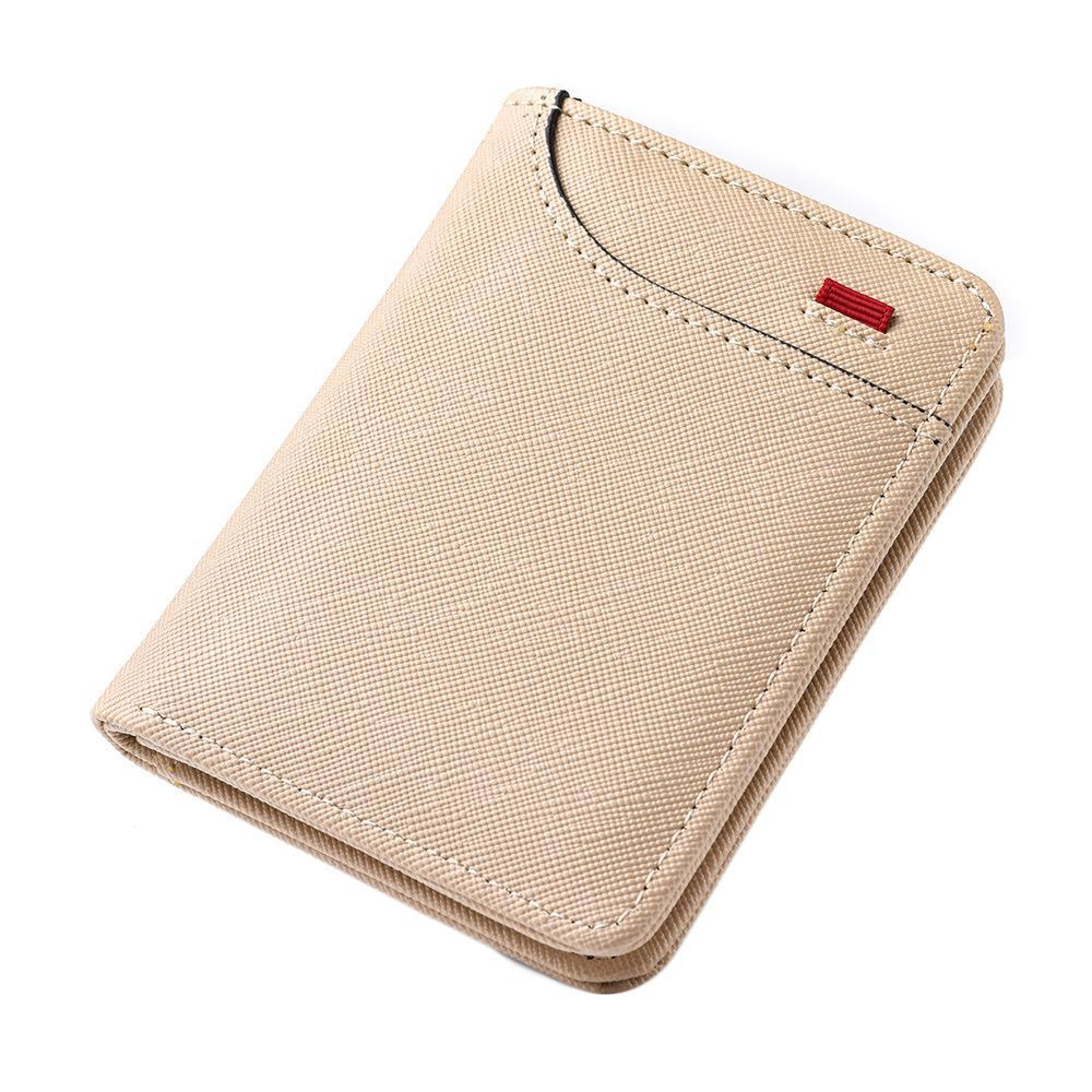 unisex pu leather wallet with multi card slots and id holder