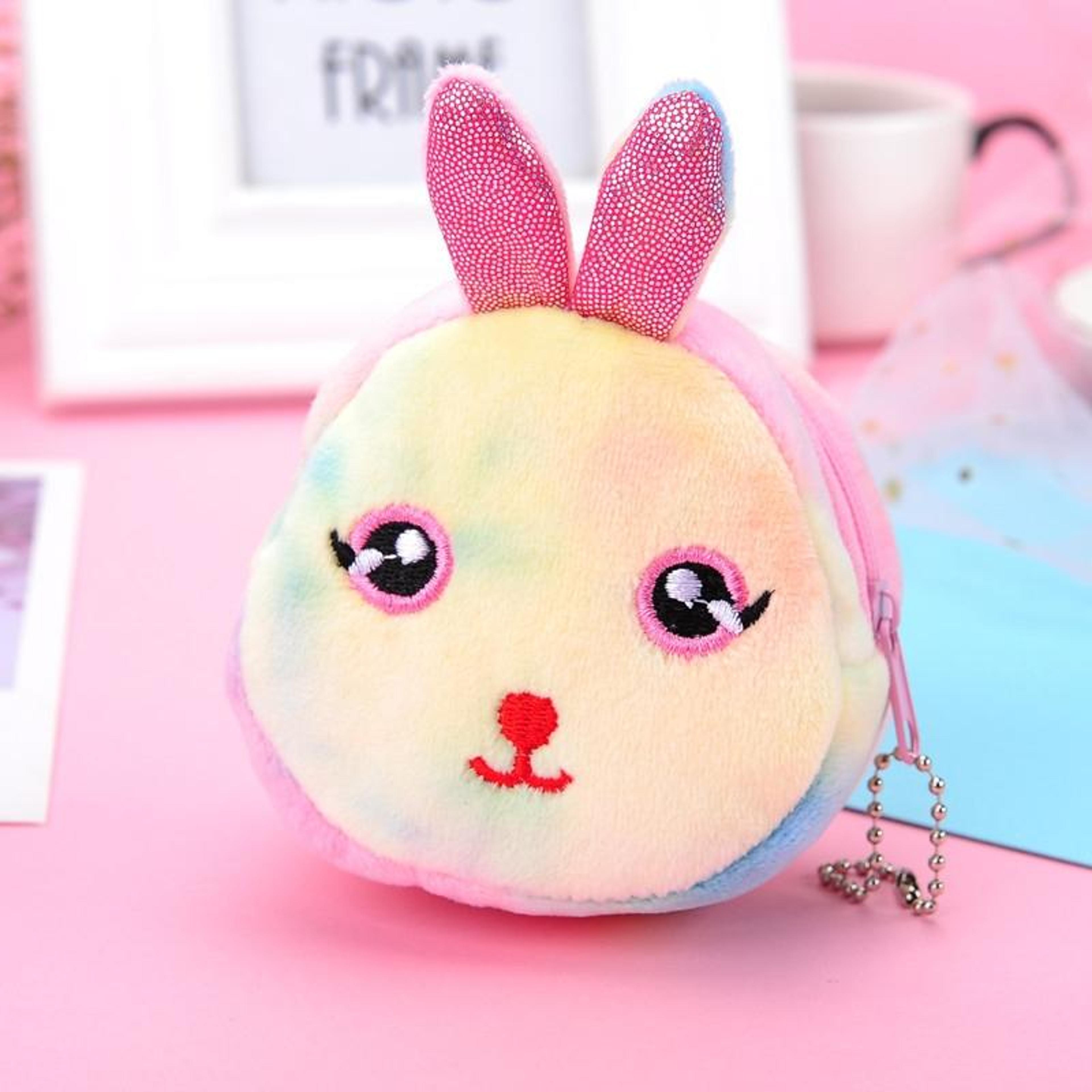 Mini Round Plush Coin Purse With Zipper For Lipstick Keys And Small Accessories 8