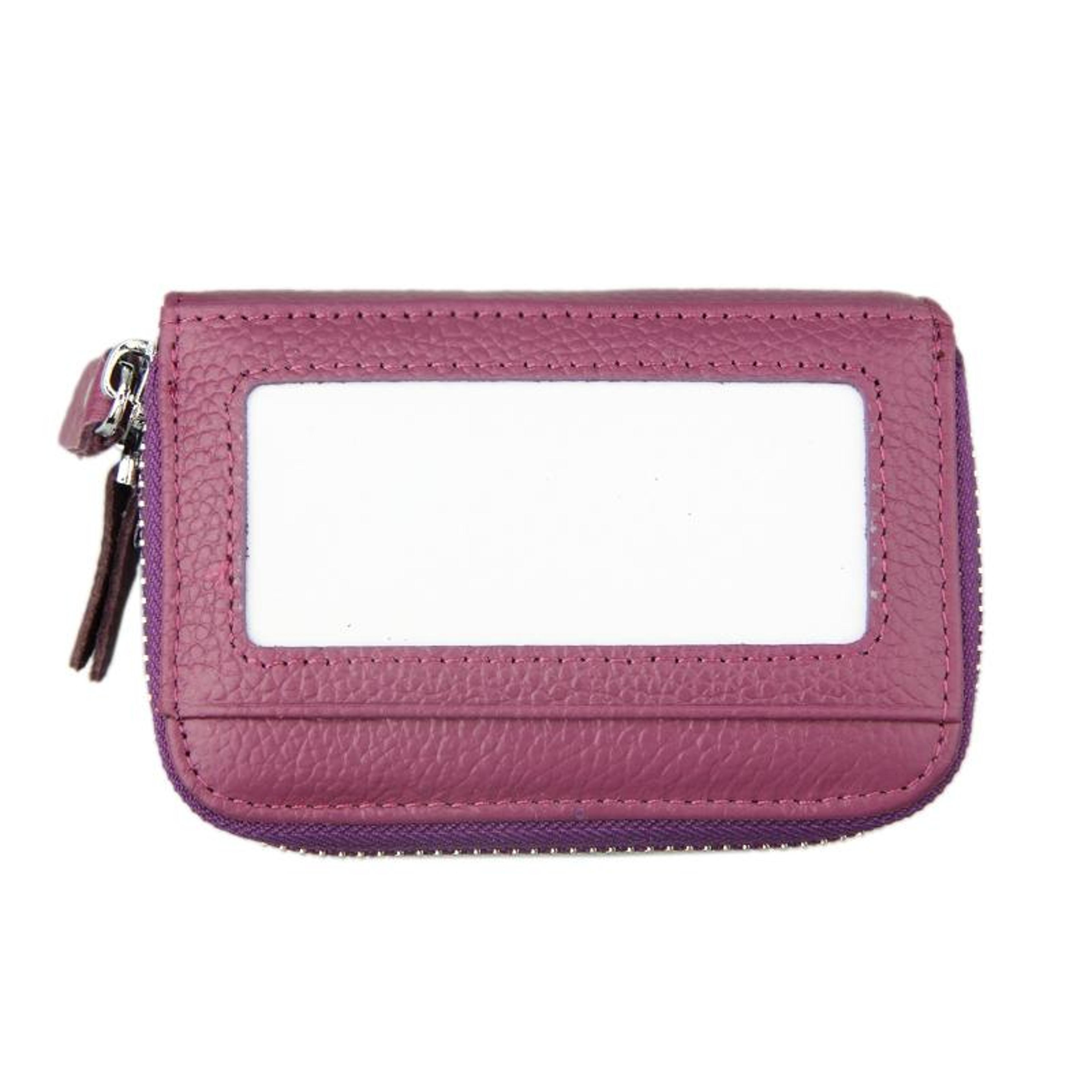 genuine cowhide leather rfid blocking wallet with 11 card slots and coin pocket