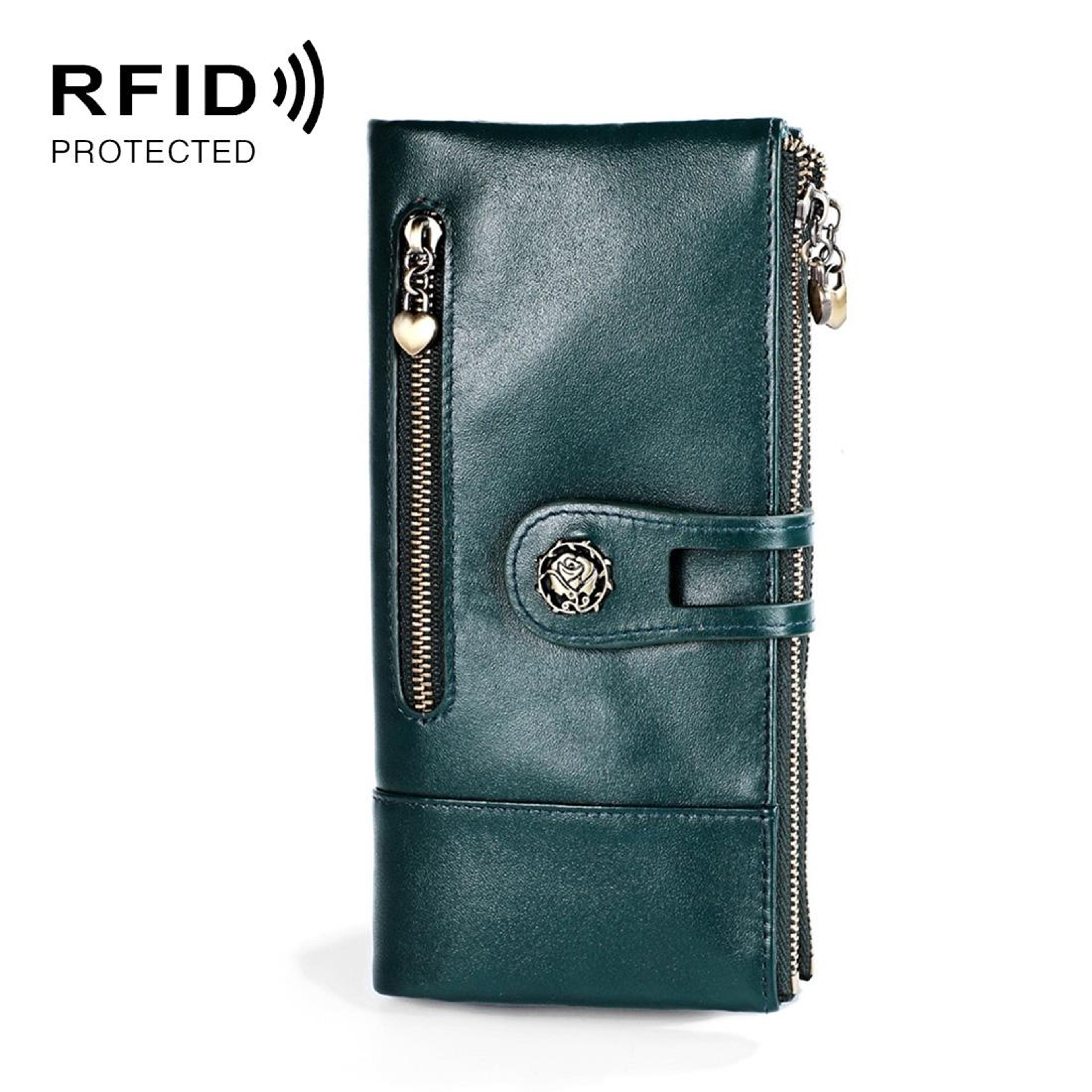 Womens RFID Retro Leather Wallet With Large Capacity And Card Holder 9
