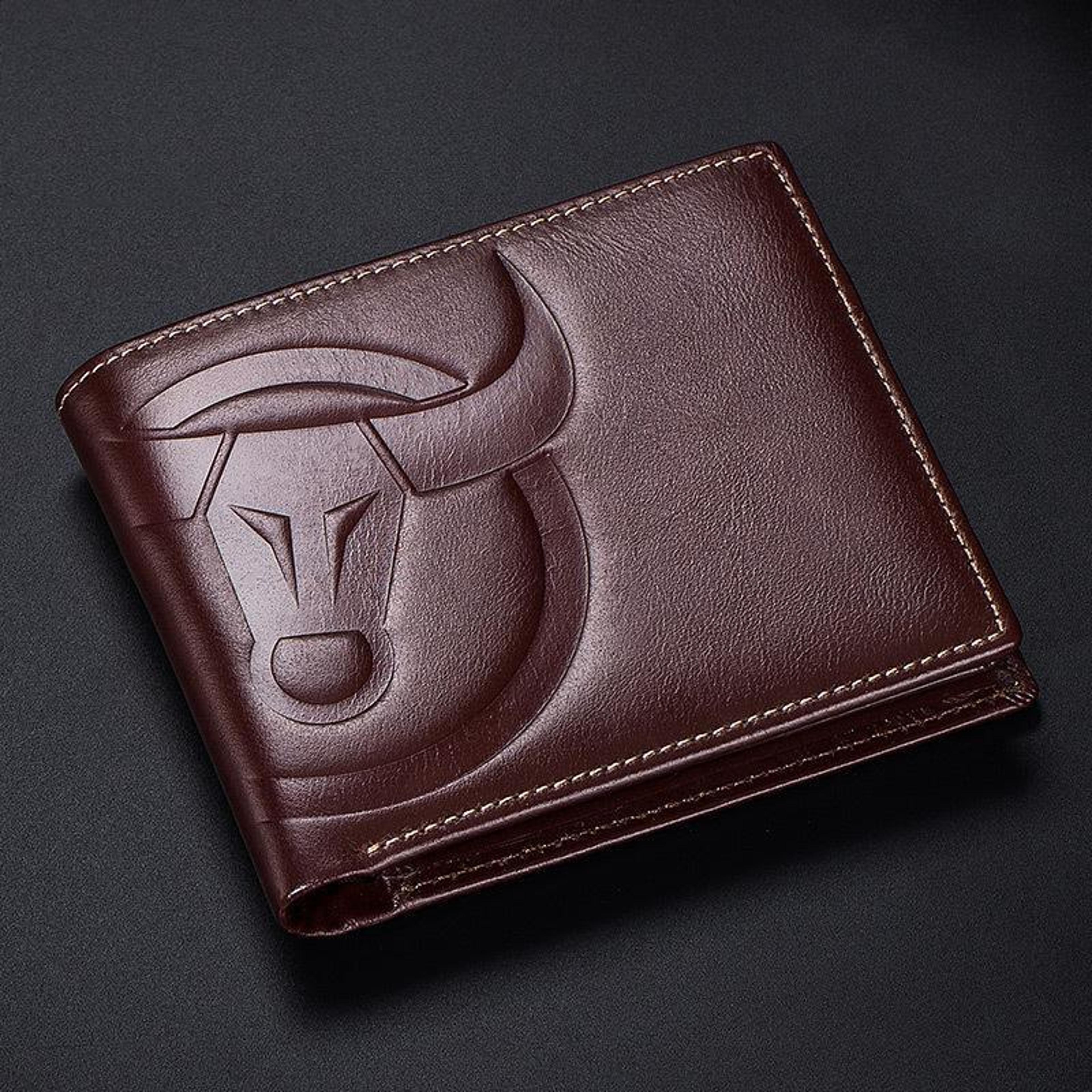 RFID Blocking Cowhide Leather Wallet With Multiple Card Slots 1