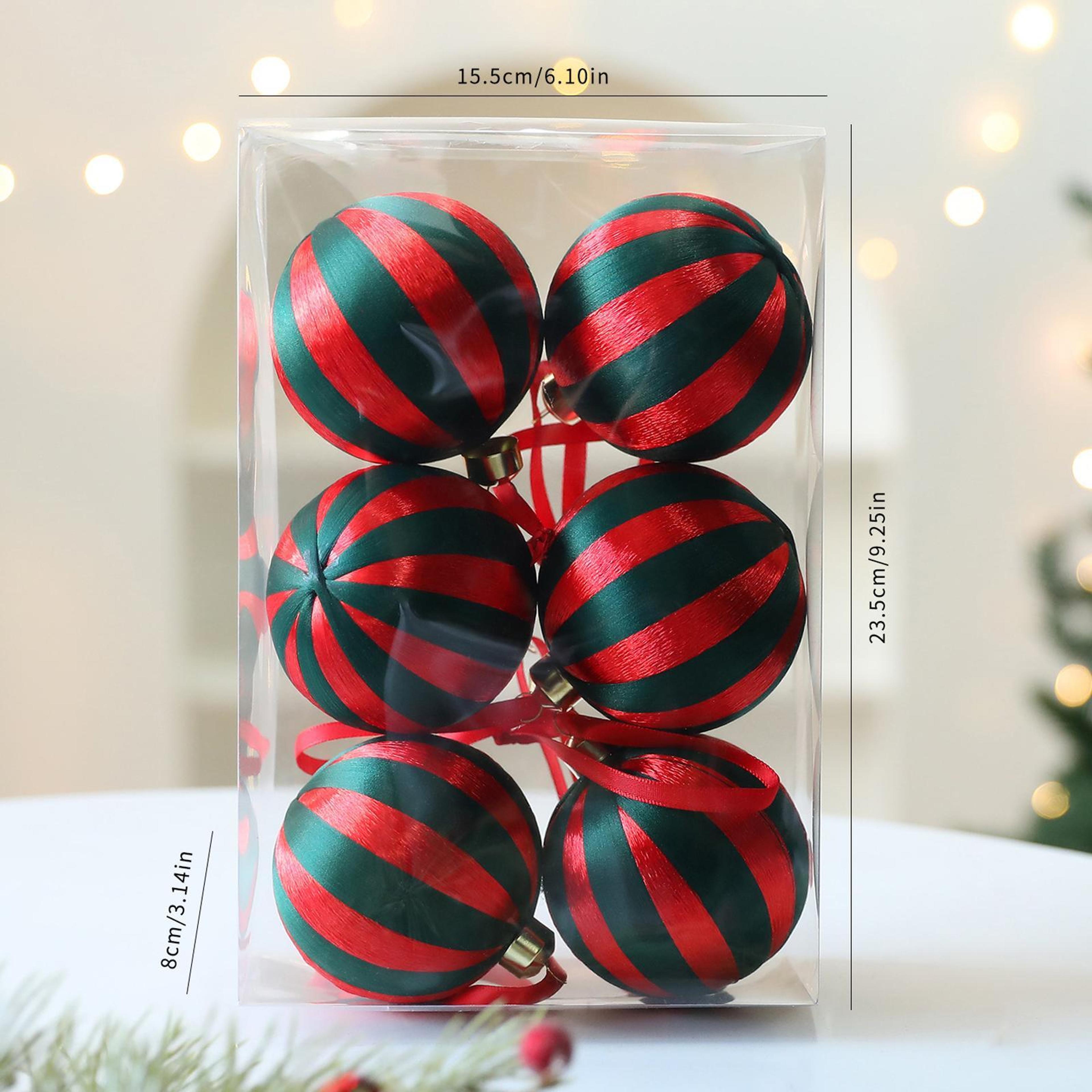 christmas ball ornaments with hanging ropes for holiday decor
