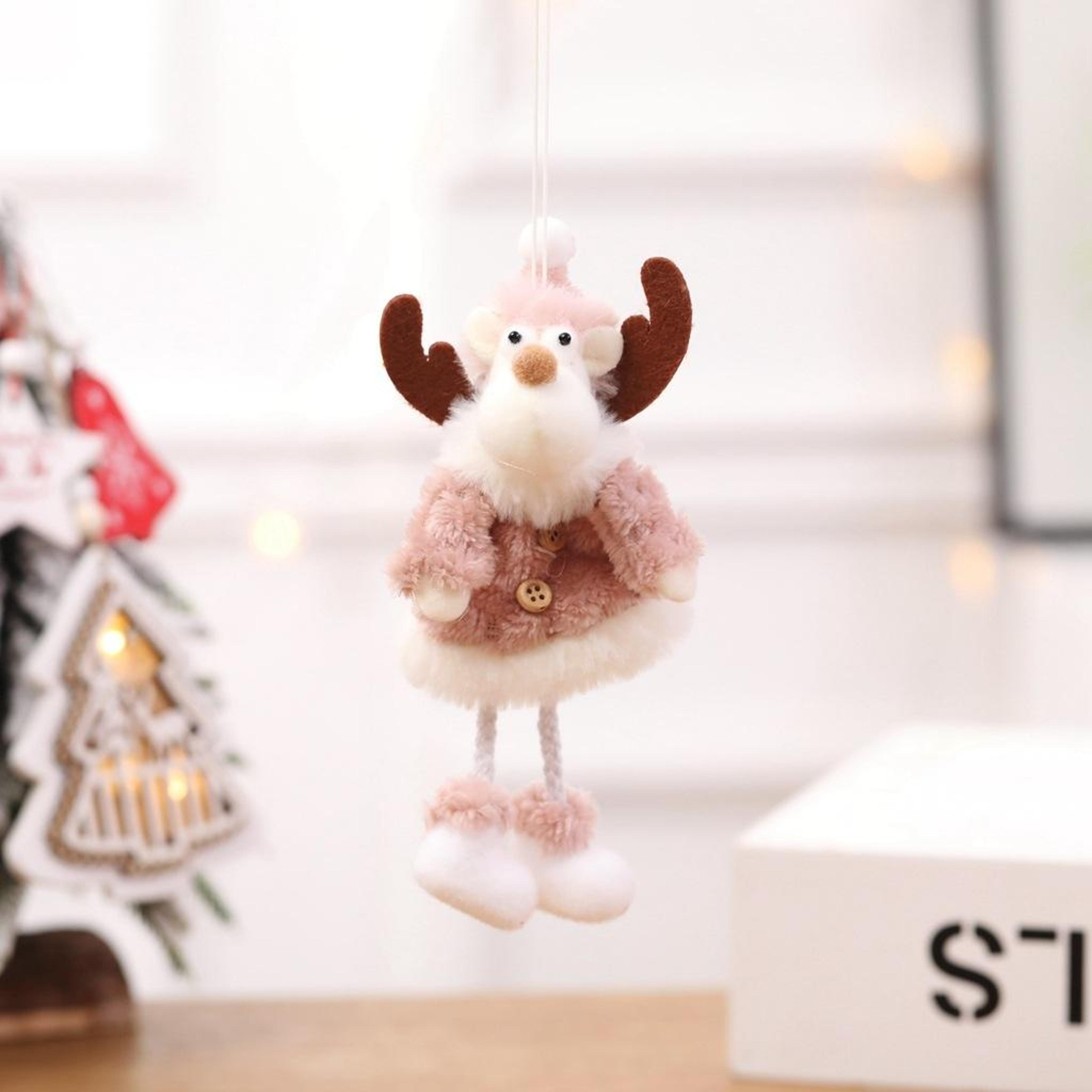 christmas plush doll ornaments for holiday home decor