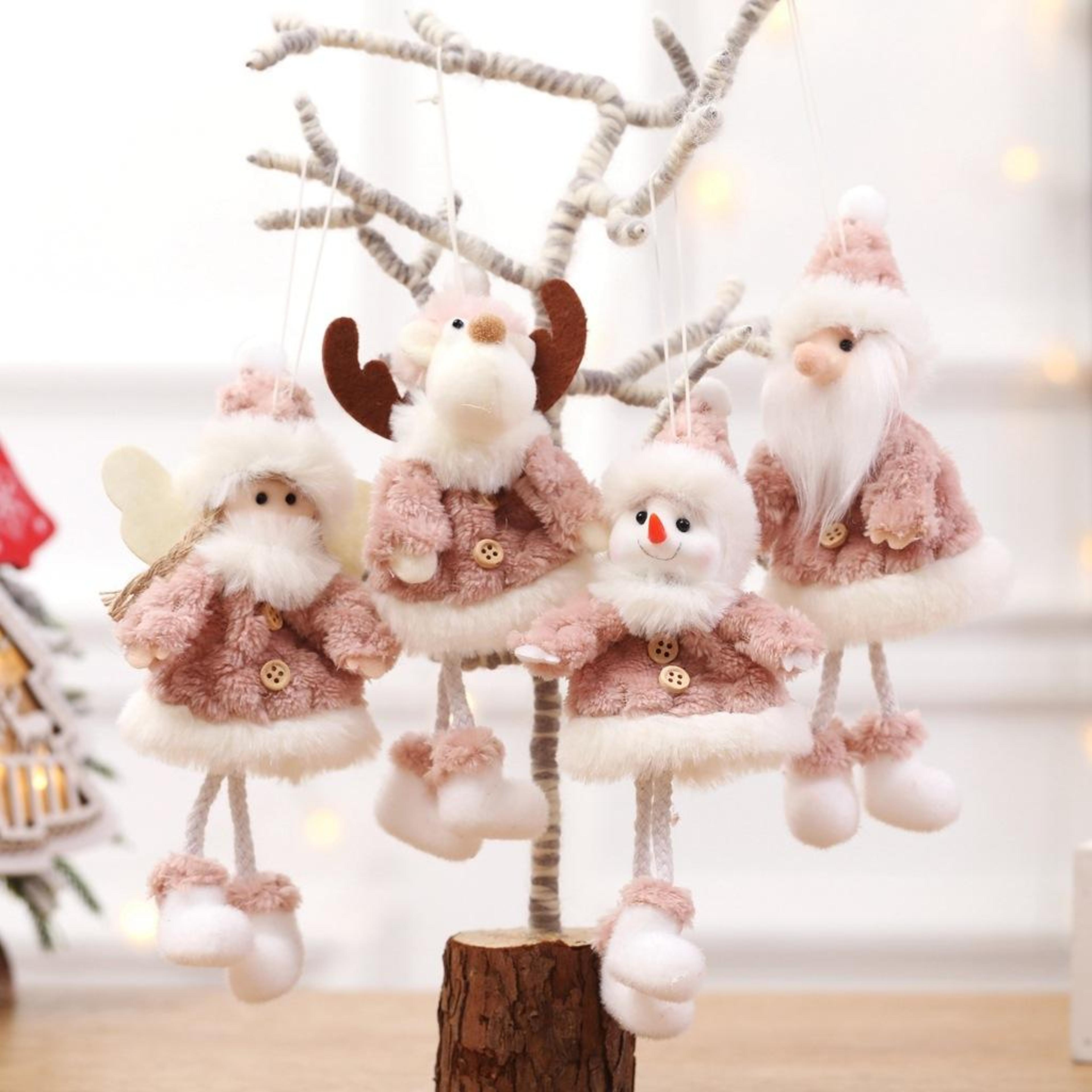Christmas Plush Doll Ornaments For Holiday Home Decor 4