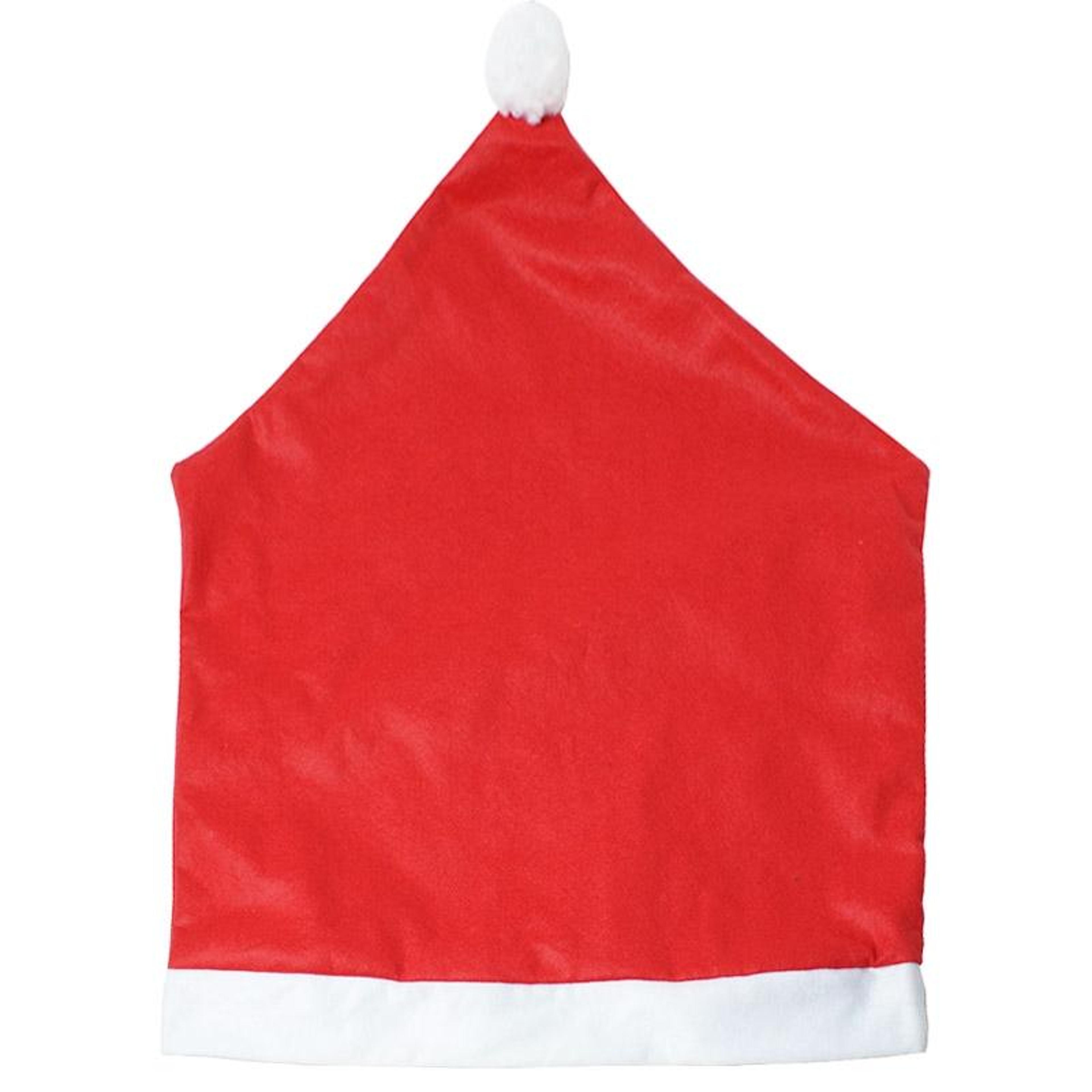 Red Hat Christmas Chair Cover For Festive Holiday Decorations 1