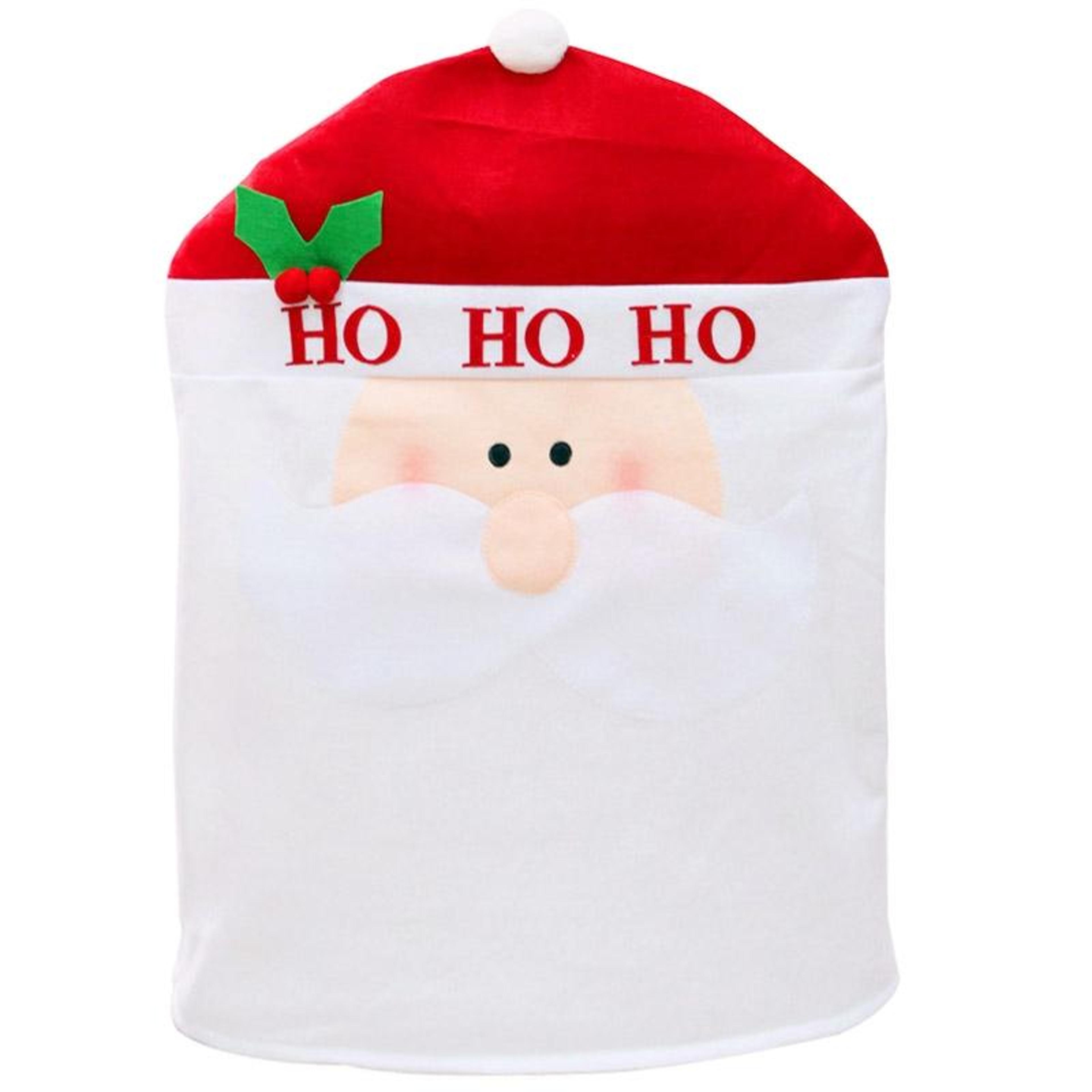 Red Hat Christmas Chair Cover For Festive Holiday Decorations 7