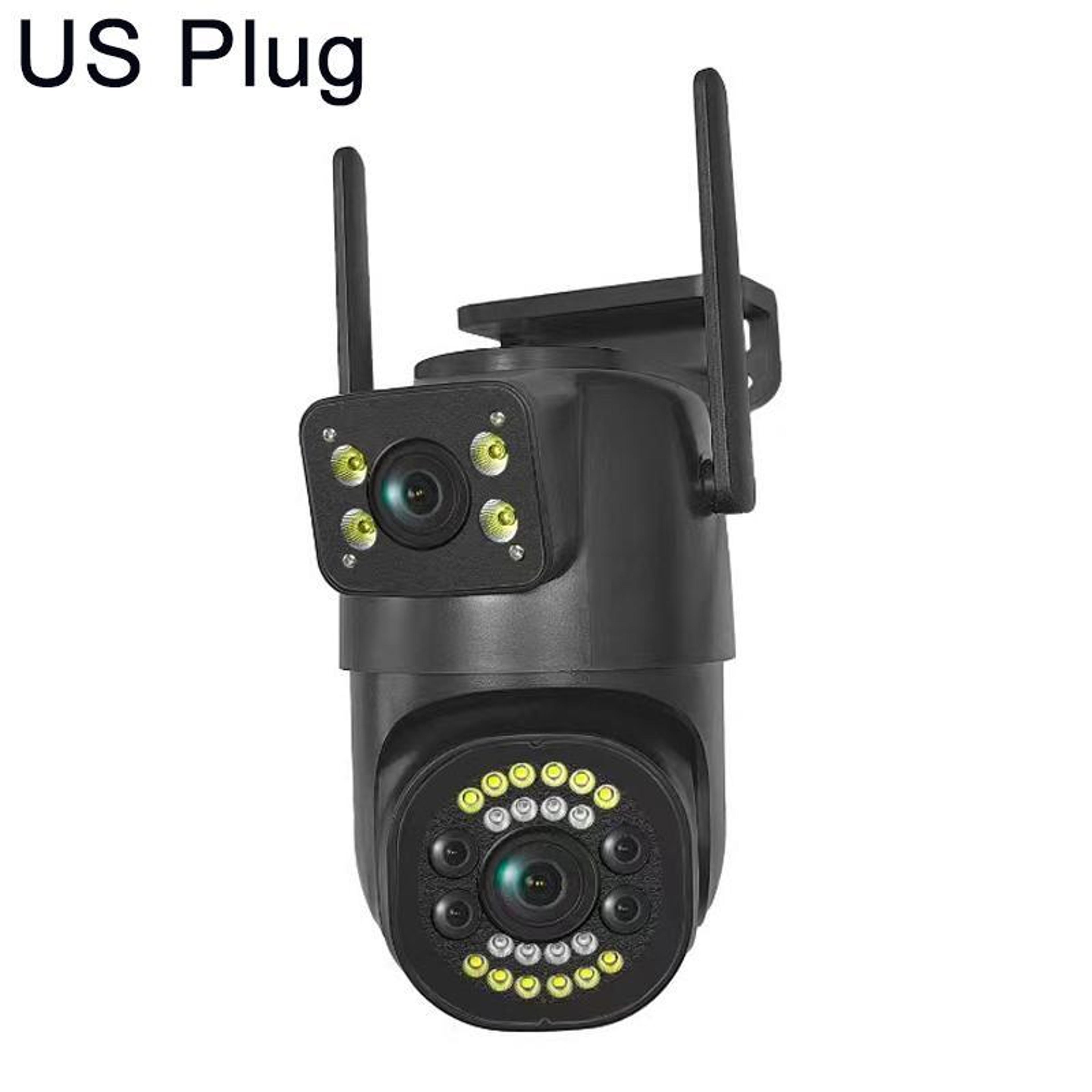 4g outdoor dual lens security camera with 2k hd video and 360° panoramic view
