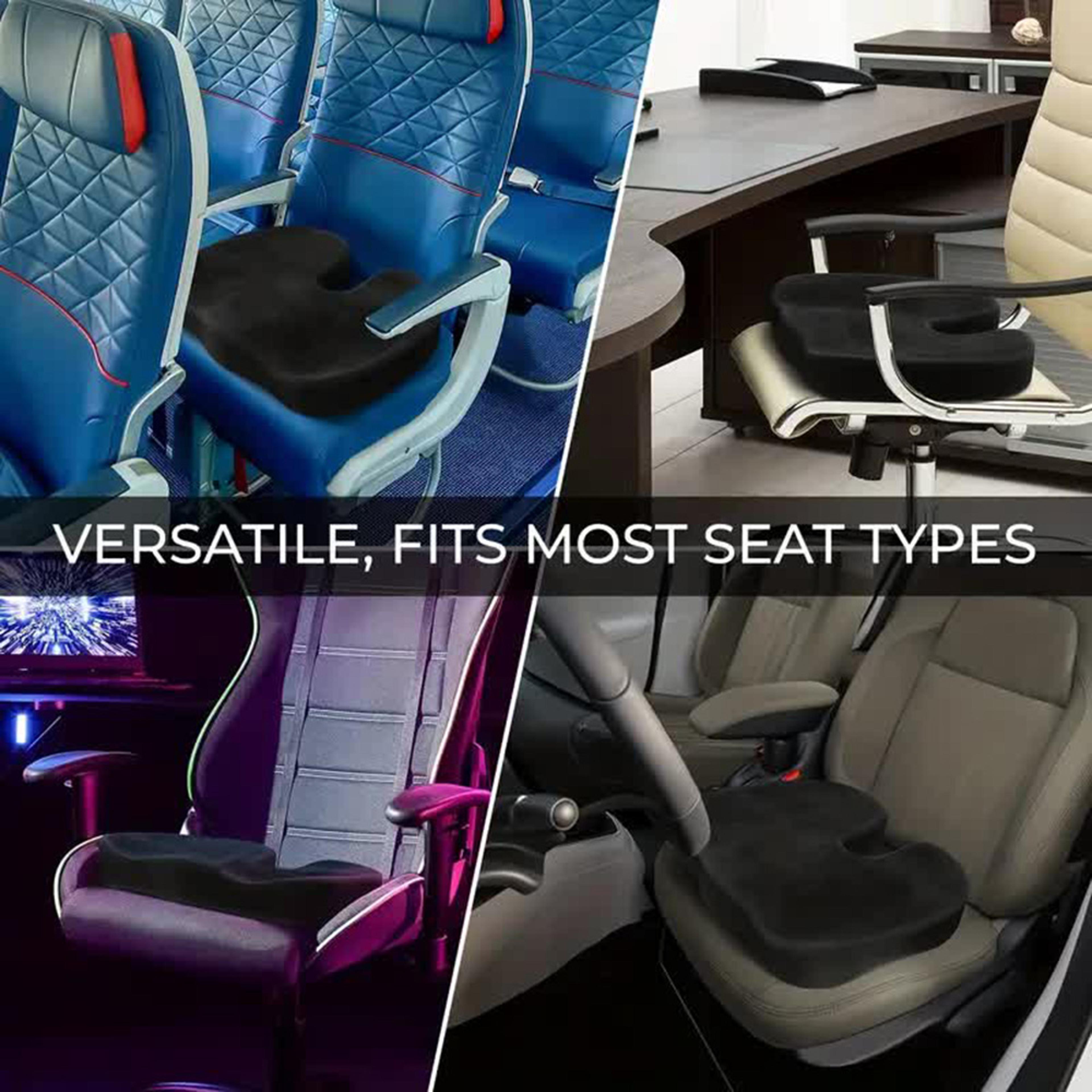 Travel Memory Foam Seat Cushion U Shaped Coccyx Support For Office And Car 3