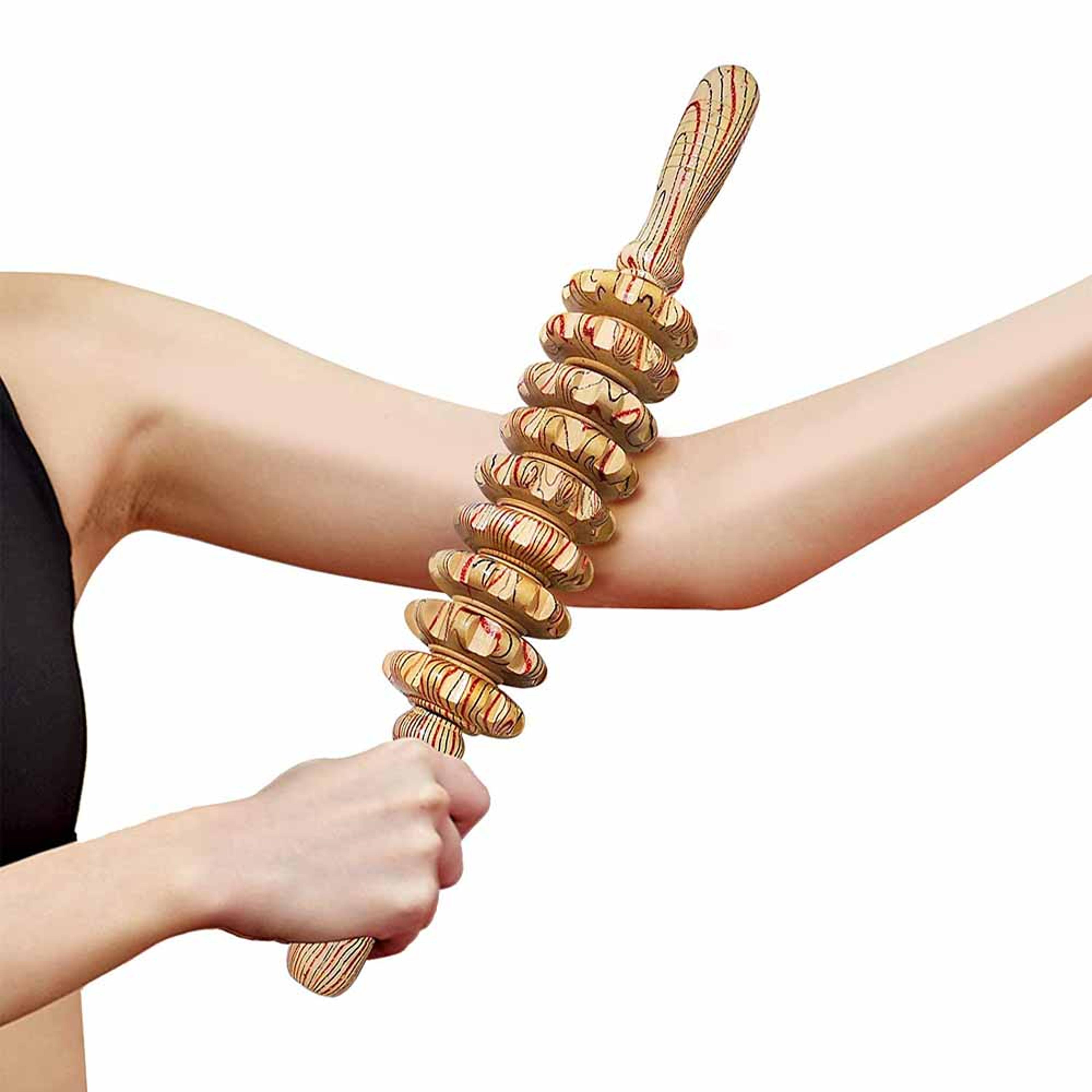 Roller Wooden Massage Stick For Deep Tissue Muscle Relief And Body Massage 1