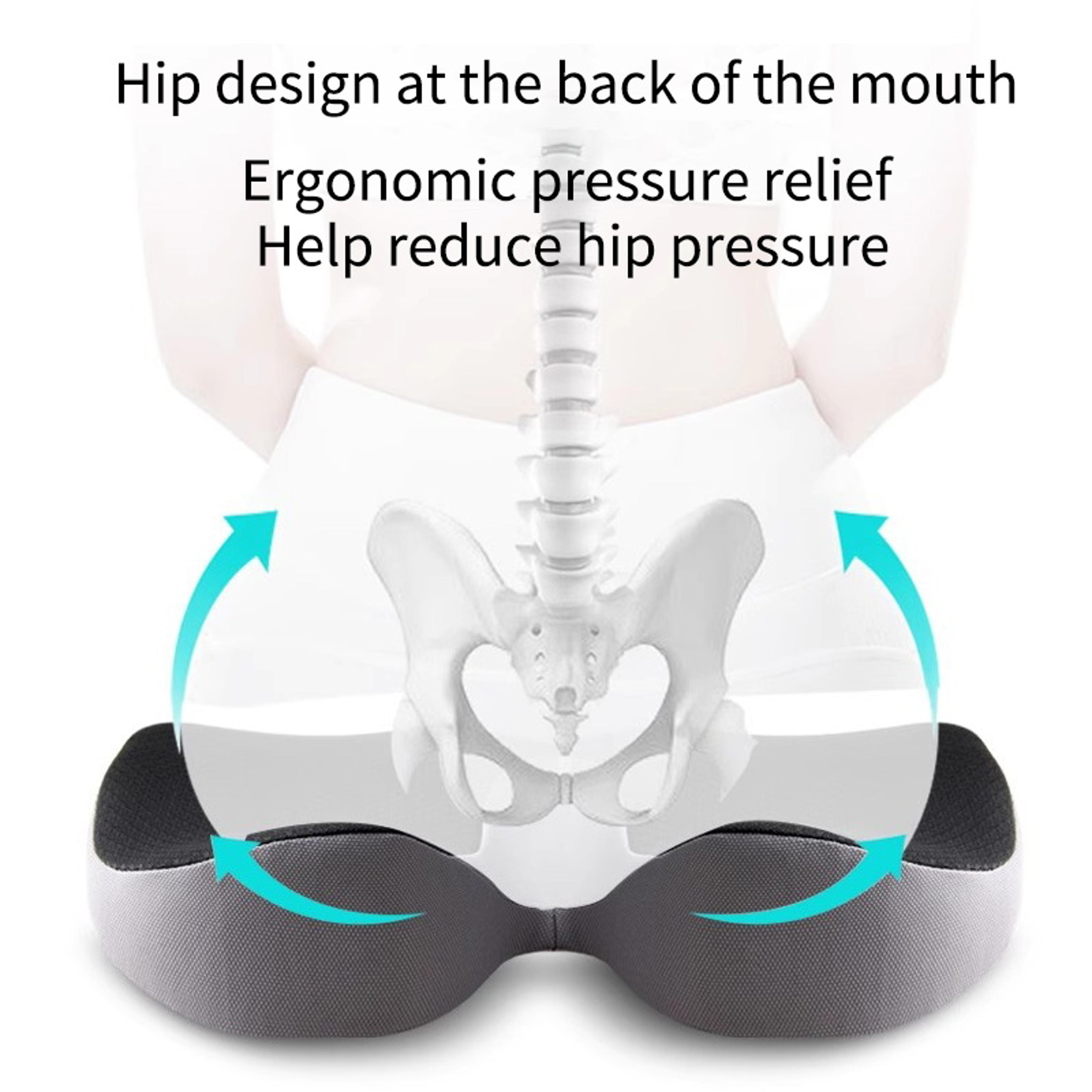 Orthopedic Memory Foam Seat Cushion For Tailbone Support And Sitting Comfort 3