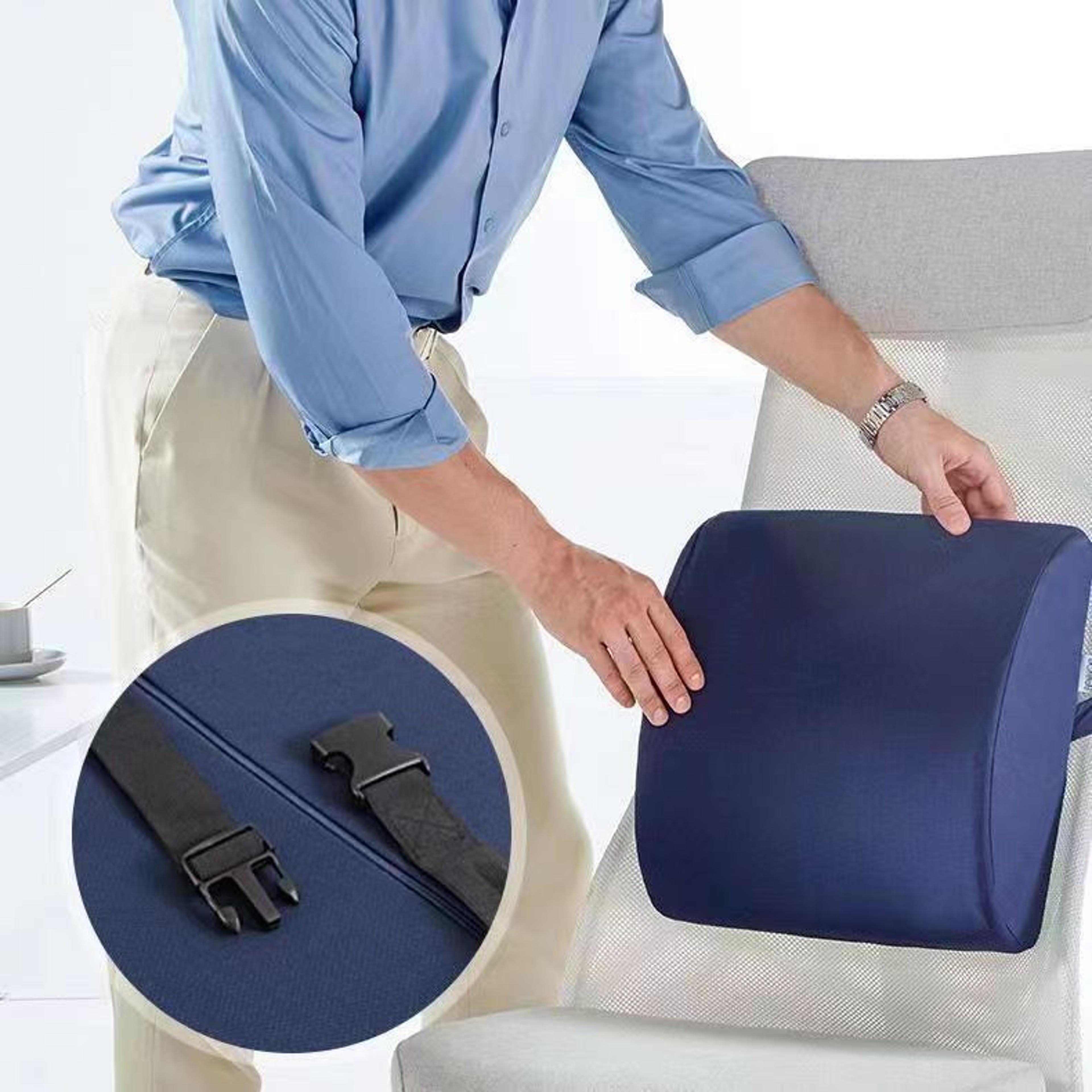 Ergonomic Memory Foam Lumbar Support Pillow For Office Chair And Car Seat 2