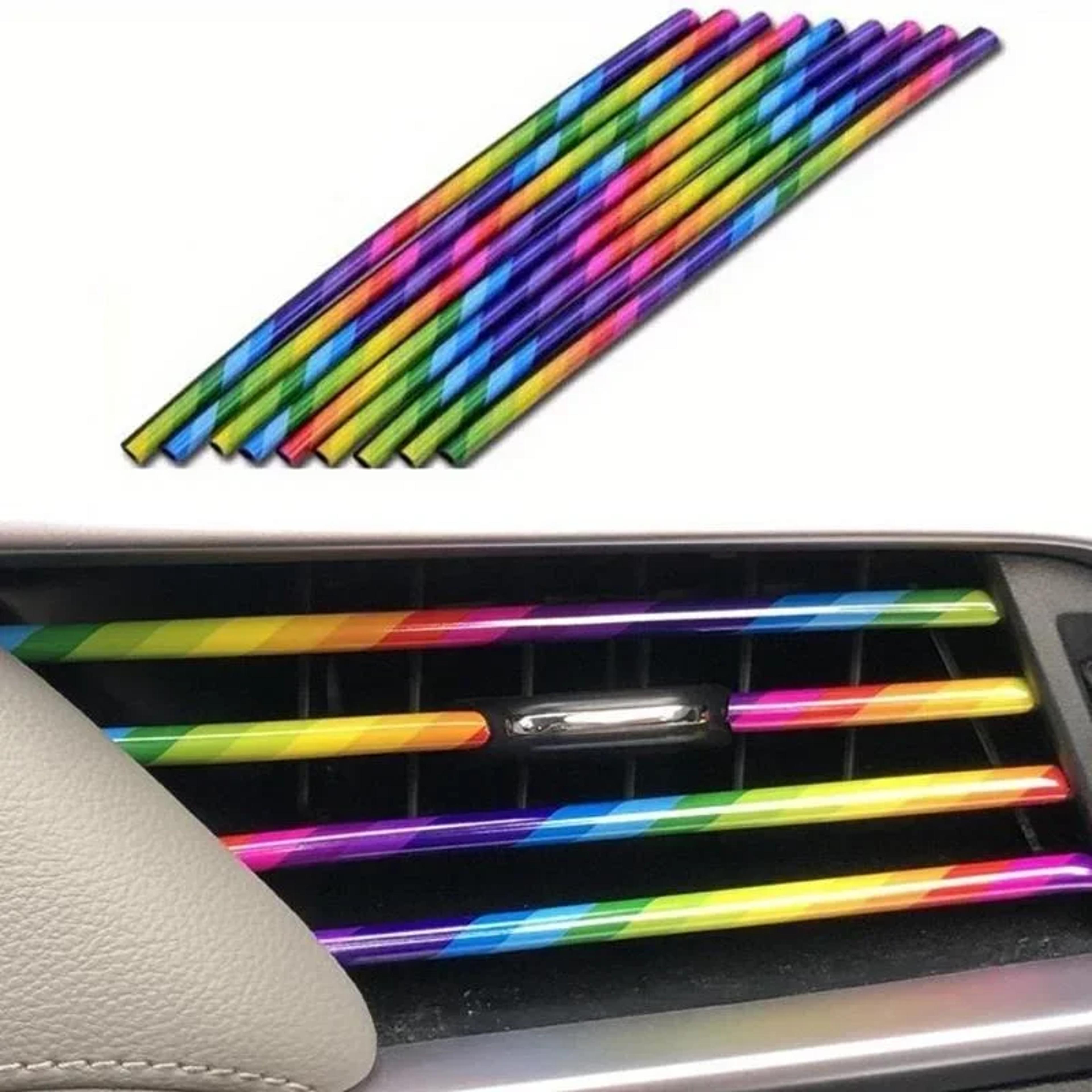 Car Air Vent Trim Strips Universal Waterproof Interior Vent Decoration 5