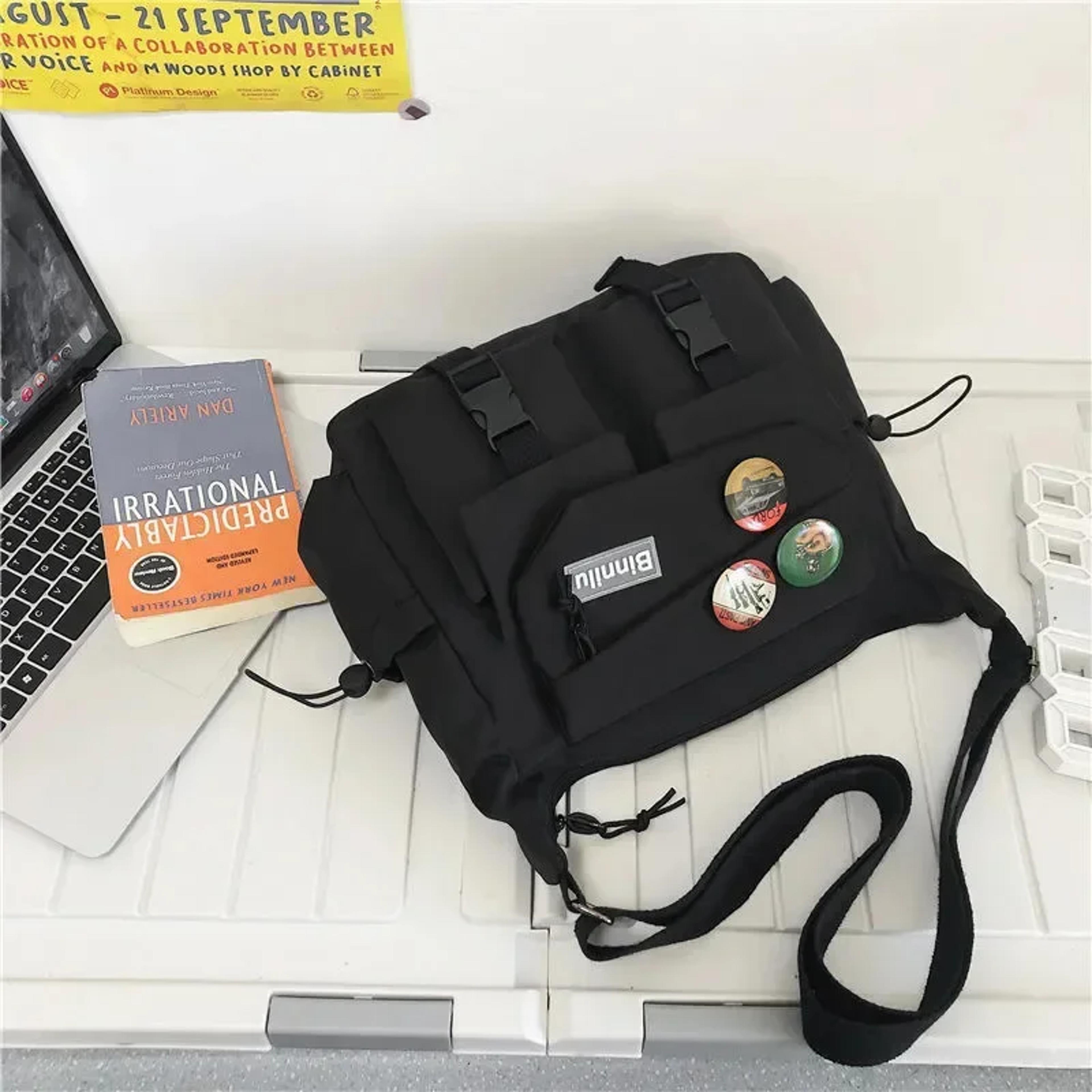 Harajuku Nylon Crossbody Messenger Bag For School And Everyday Carry 8