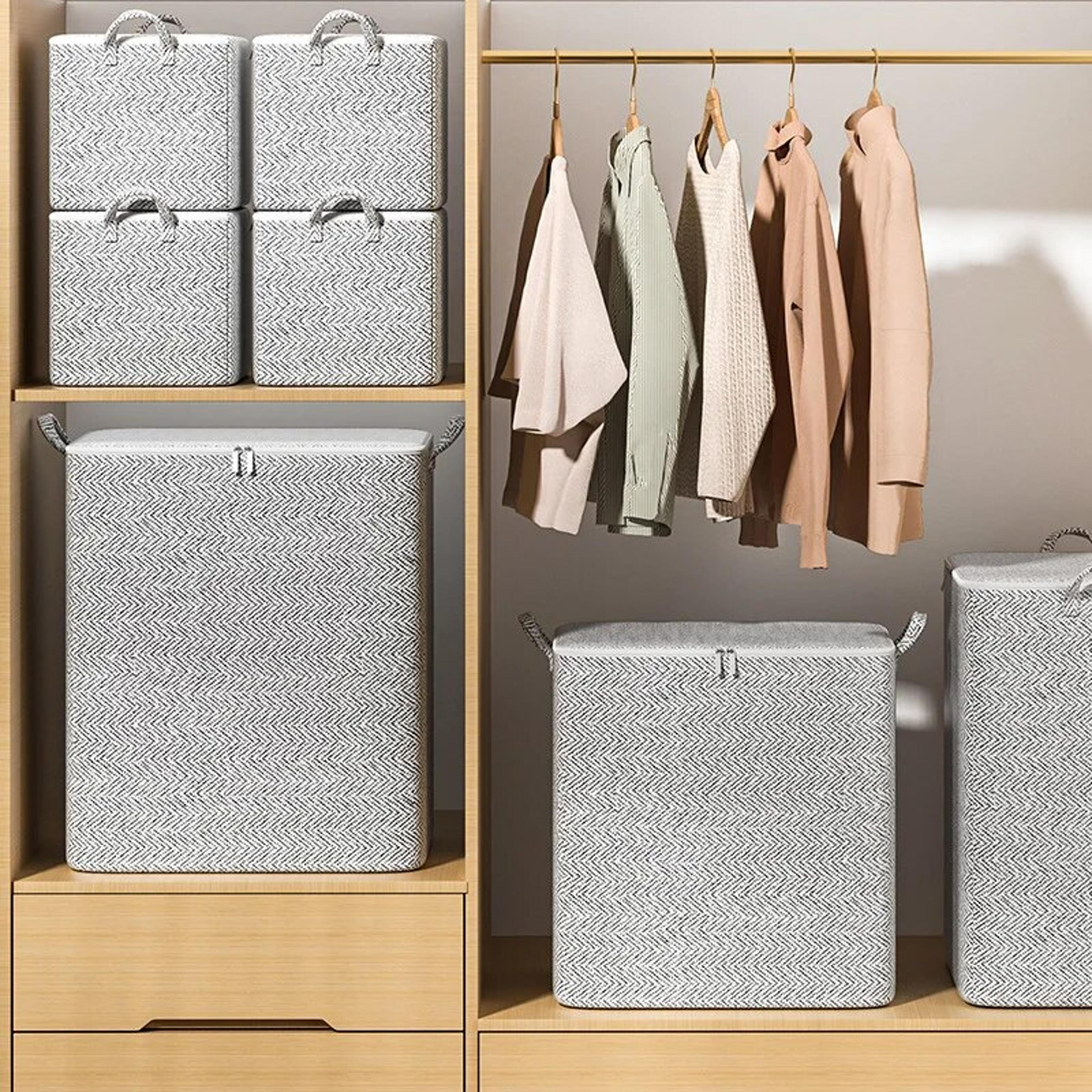 Large Capacity Non Woven Storage Bag For Clothes Quilts Toys And Closet Organization 1