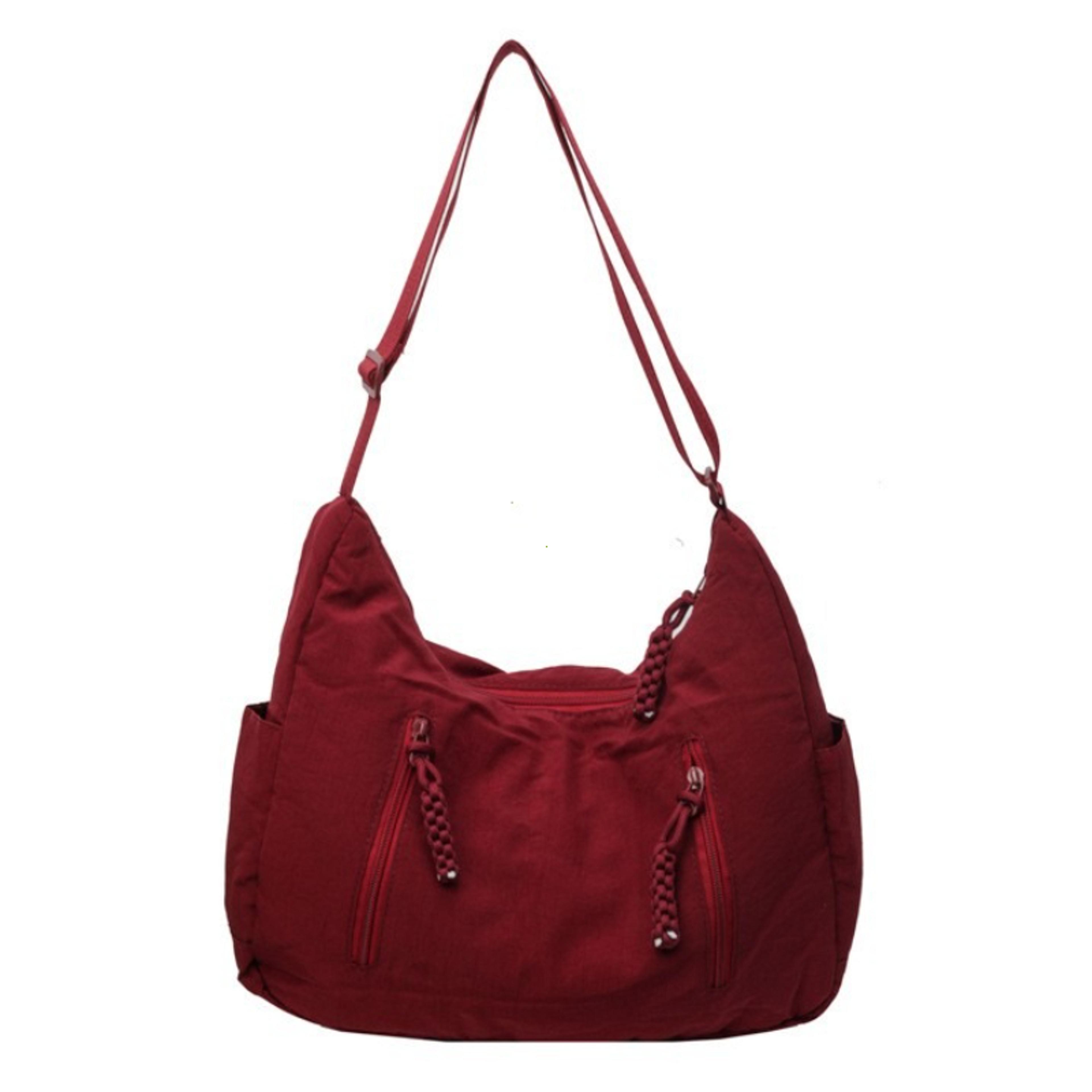 Soft Cloth Shoulder Bag Large Casual Crossbody Handbag For Women 2