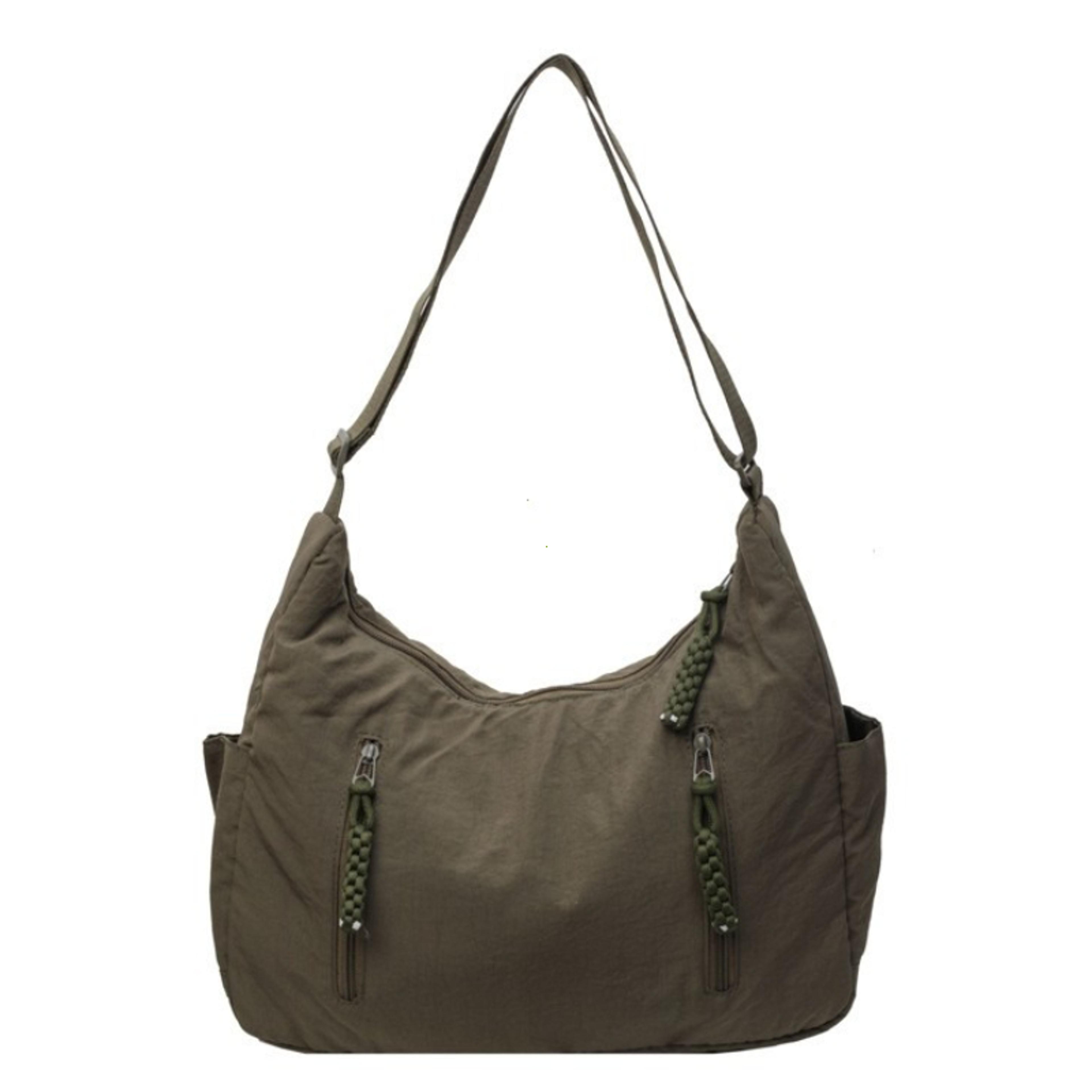 Soft Cloth Shoulder Bag Large Casual Crossbody Handbag For Women 3