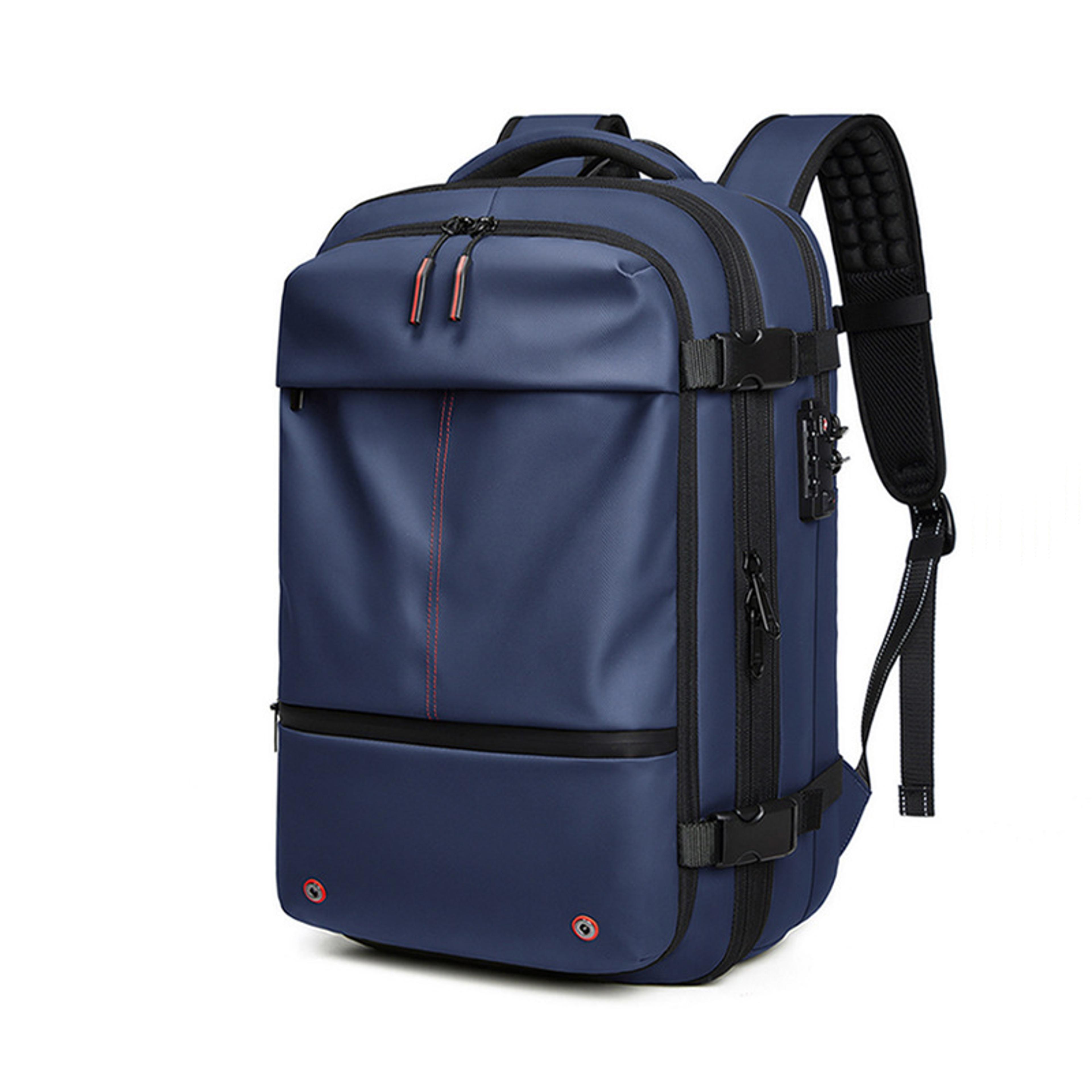 Vacuum Compression Travel Backpack Laptop Expandable Carry On Bag 1